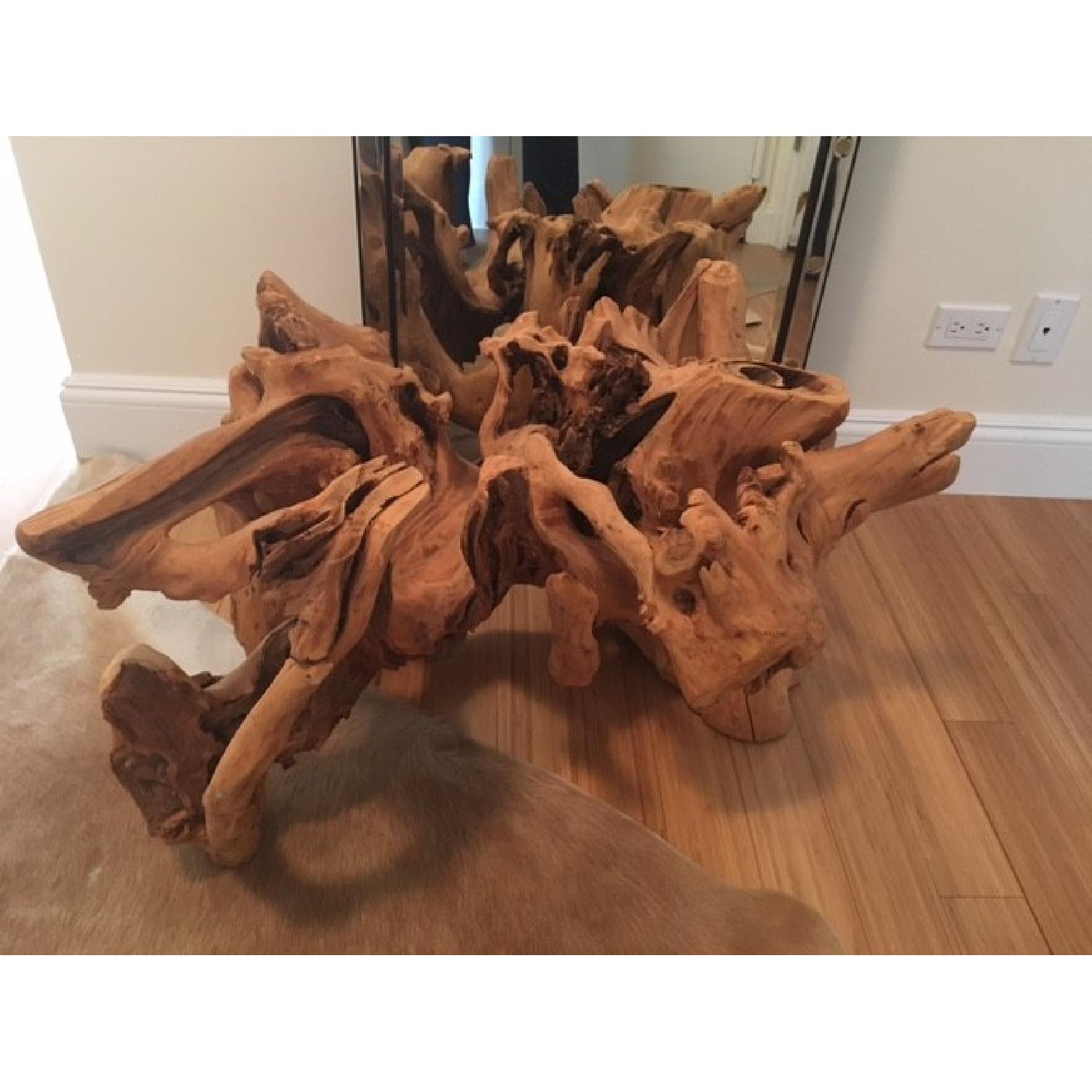 Natural Wood Coffee Table Base - image-2