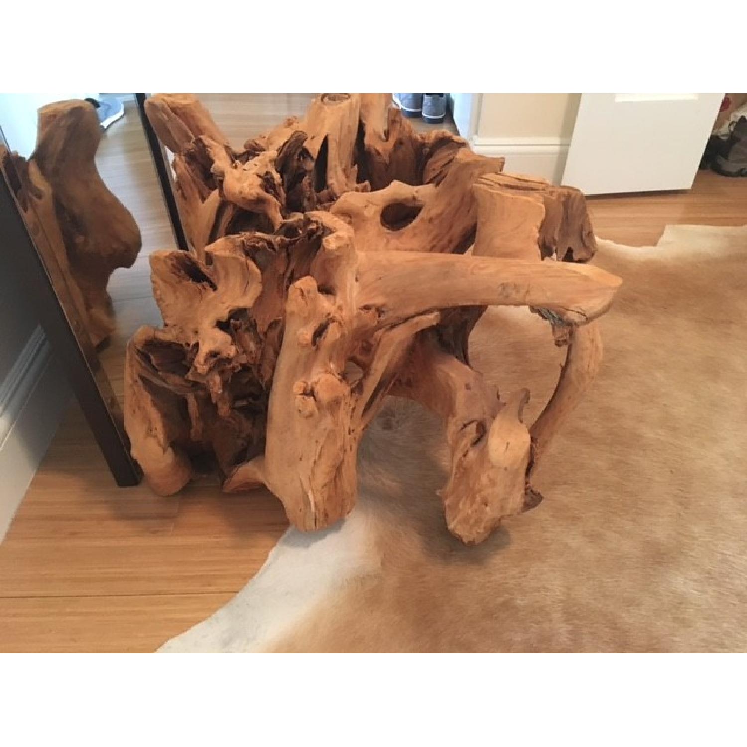 Natural Wood Coffee Table Base - image-3