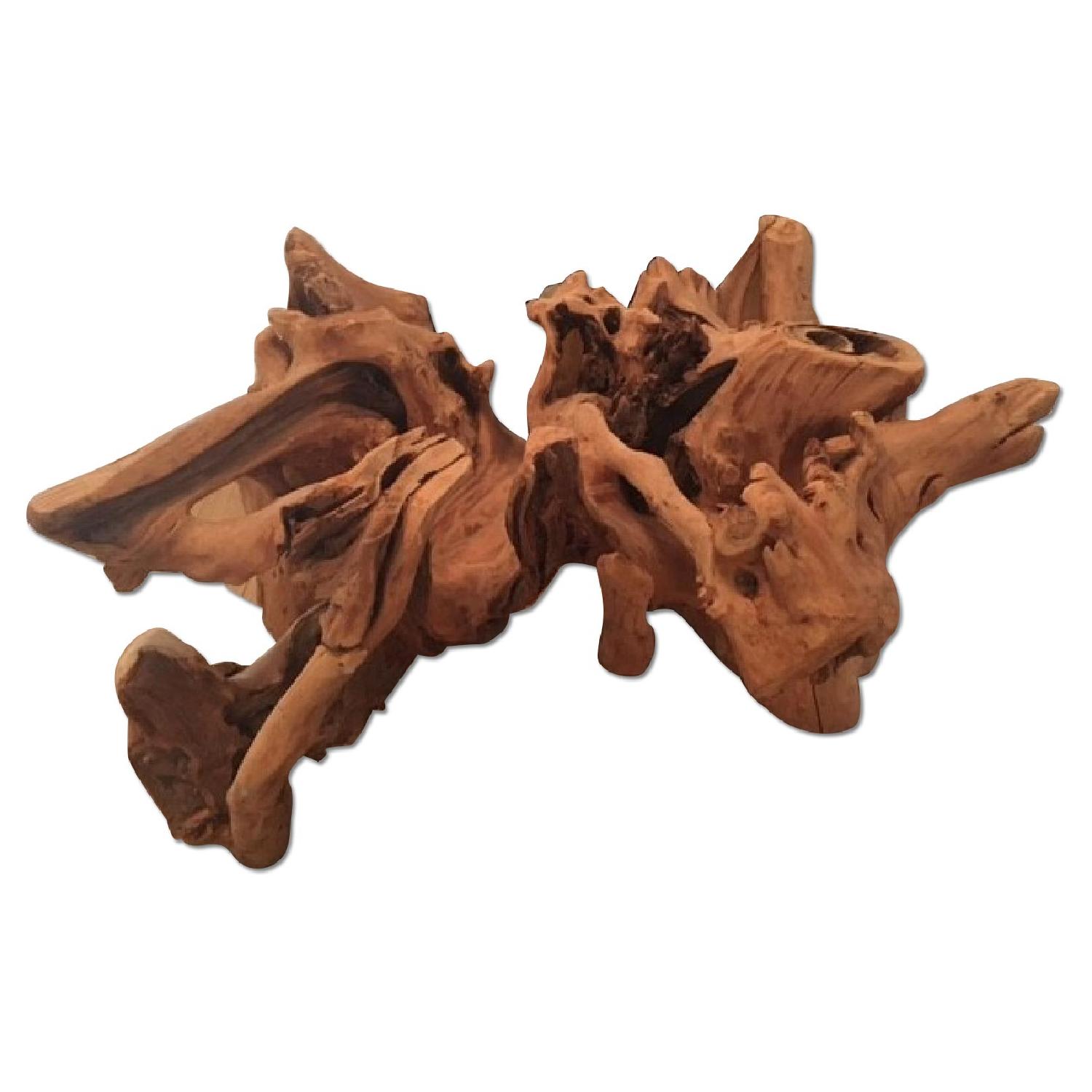 Natural Wood Coffee Table Base - image-0