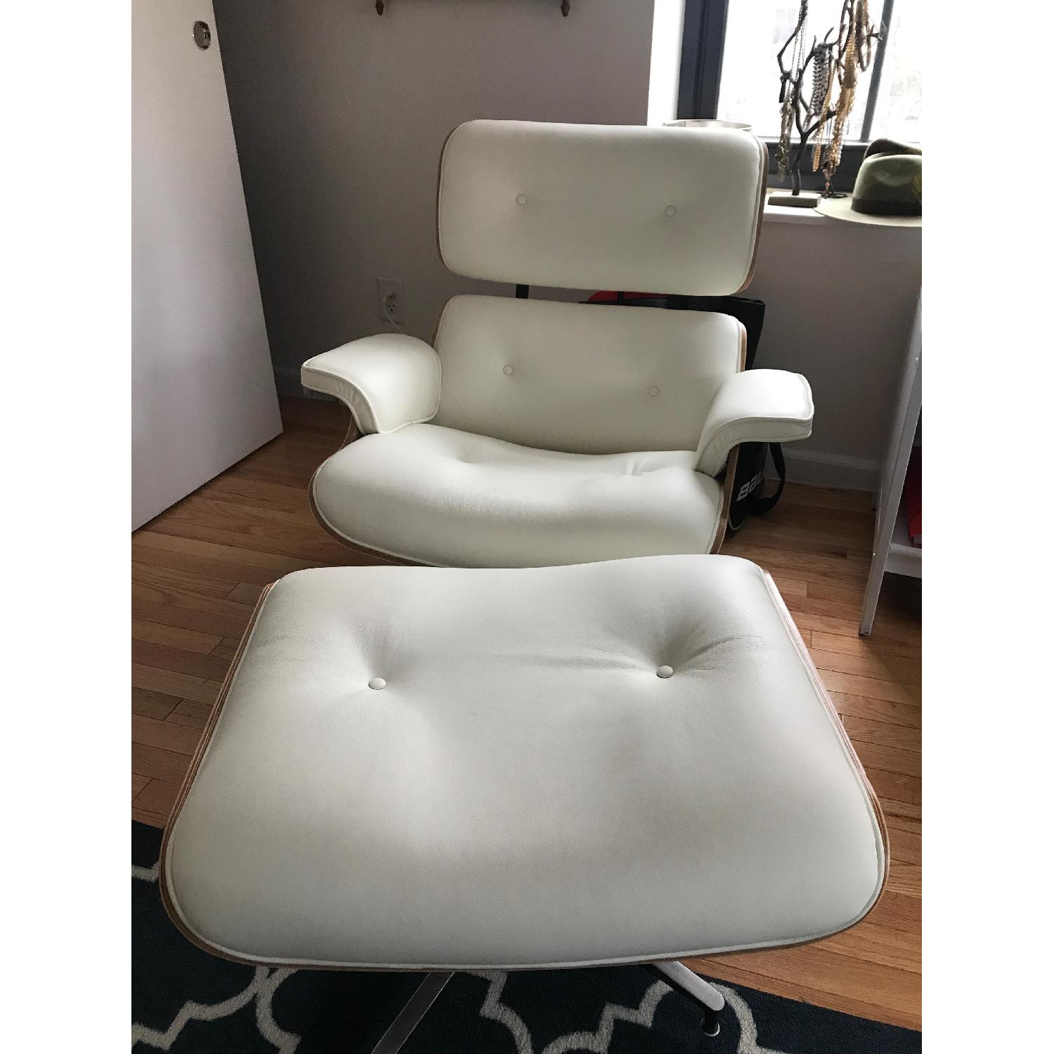 Eames Style Chair & Ottoman - image-1