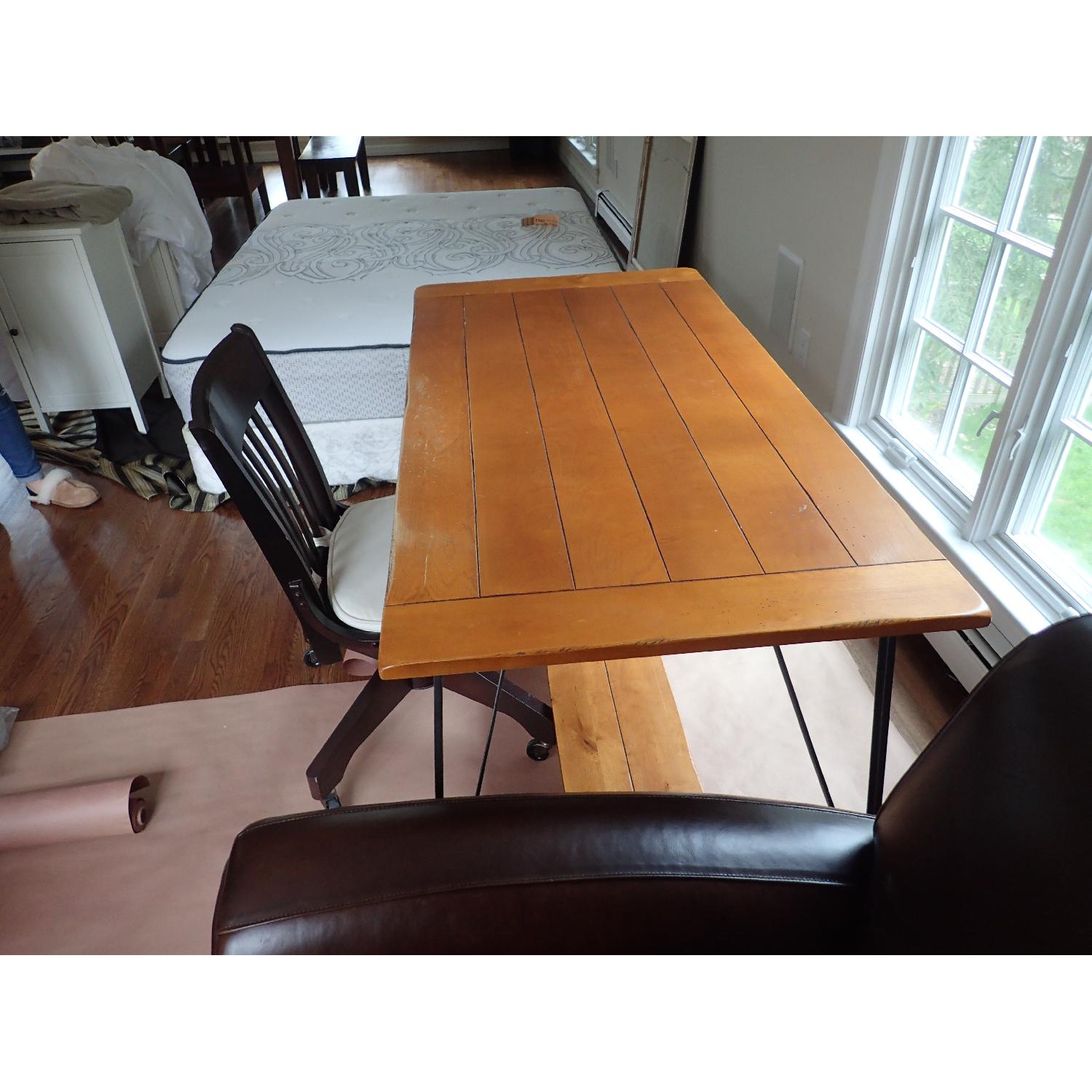 Pottery Barn Desk w/ Computer Drawer & Chair - image-2