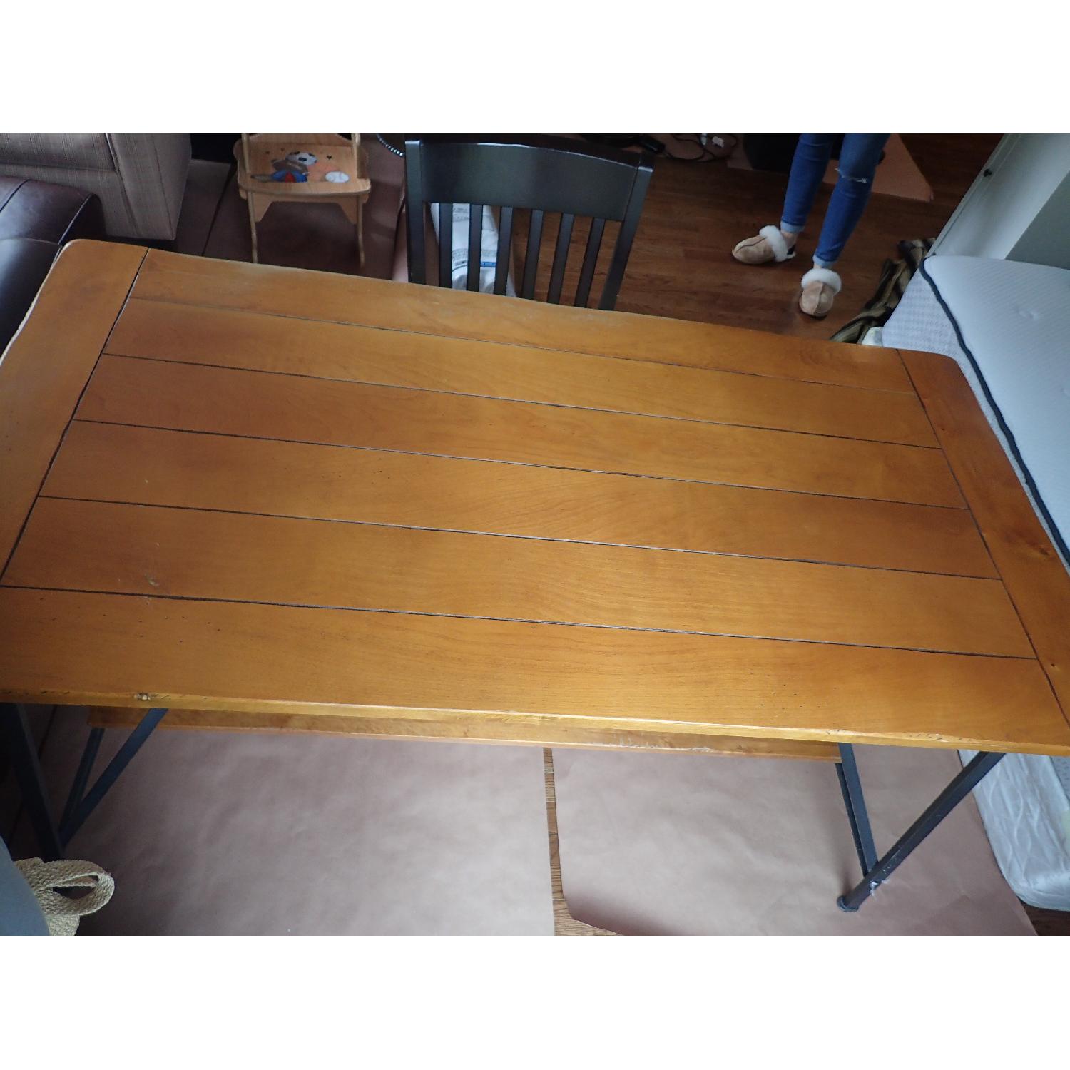 Pottery Barn Desk w/ Computer Drawer & Chair - image-4