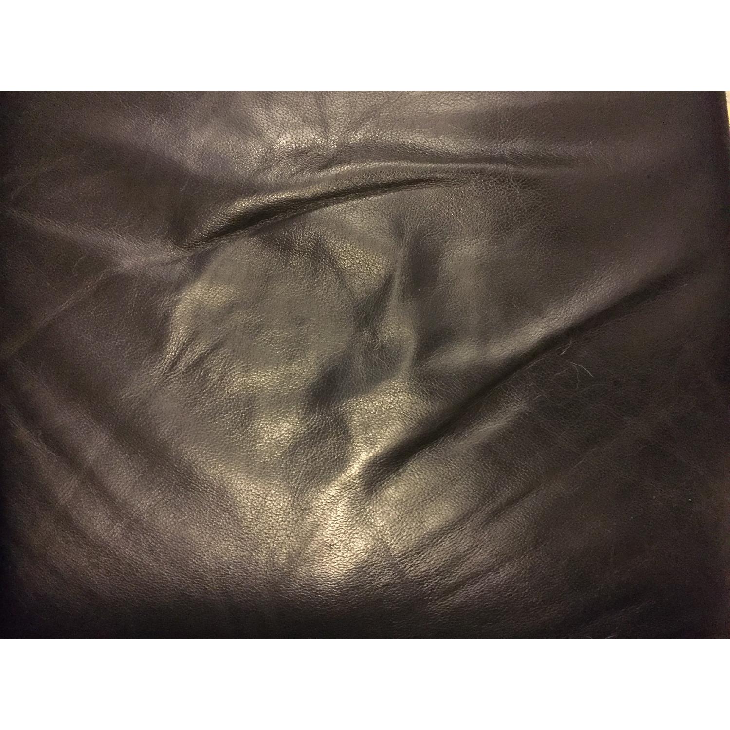 Ikea Leather Apartment Sofa - image-5