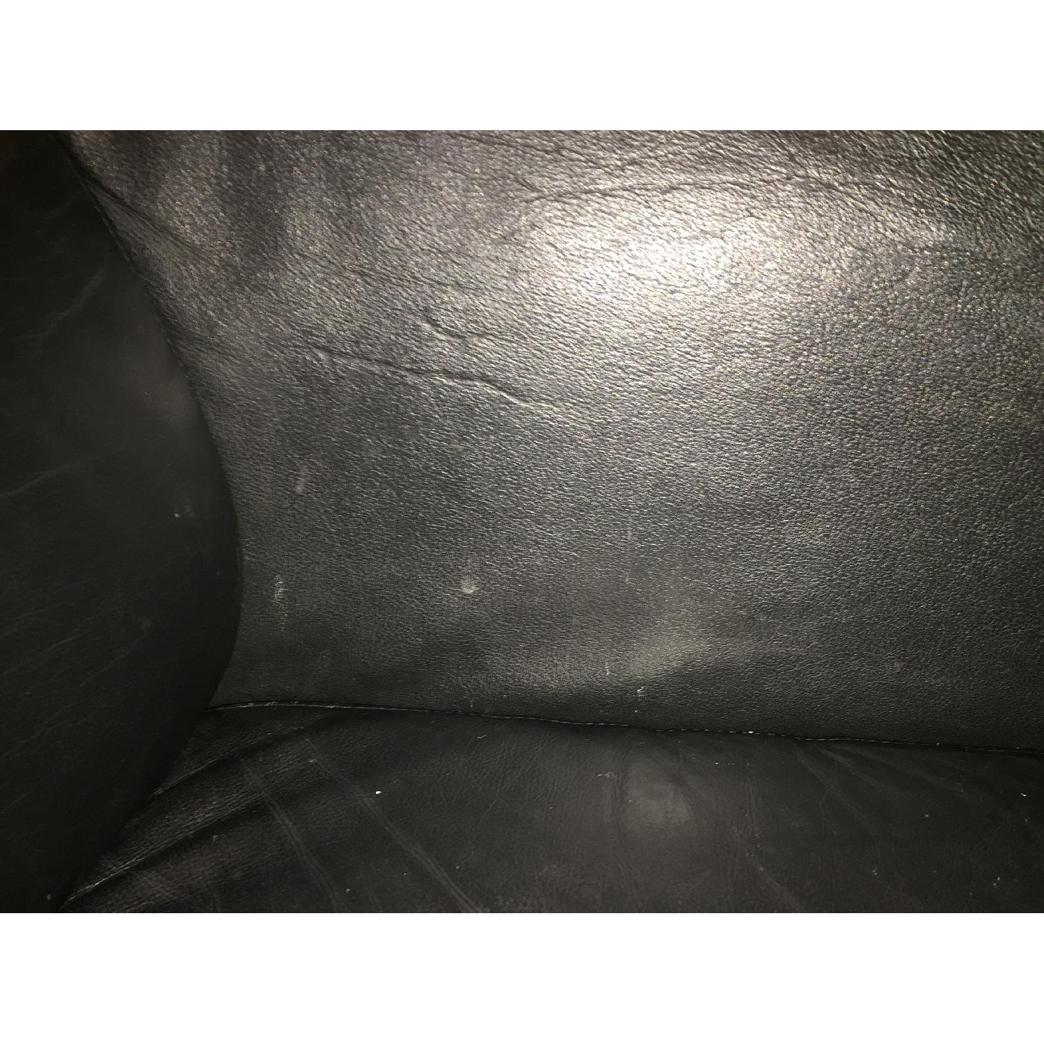 Ikea Leather Apartment Sofa - image-8