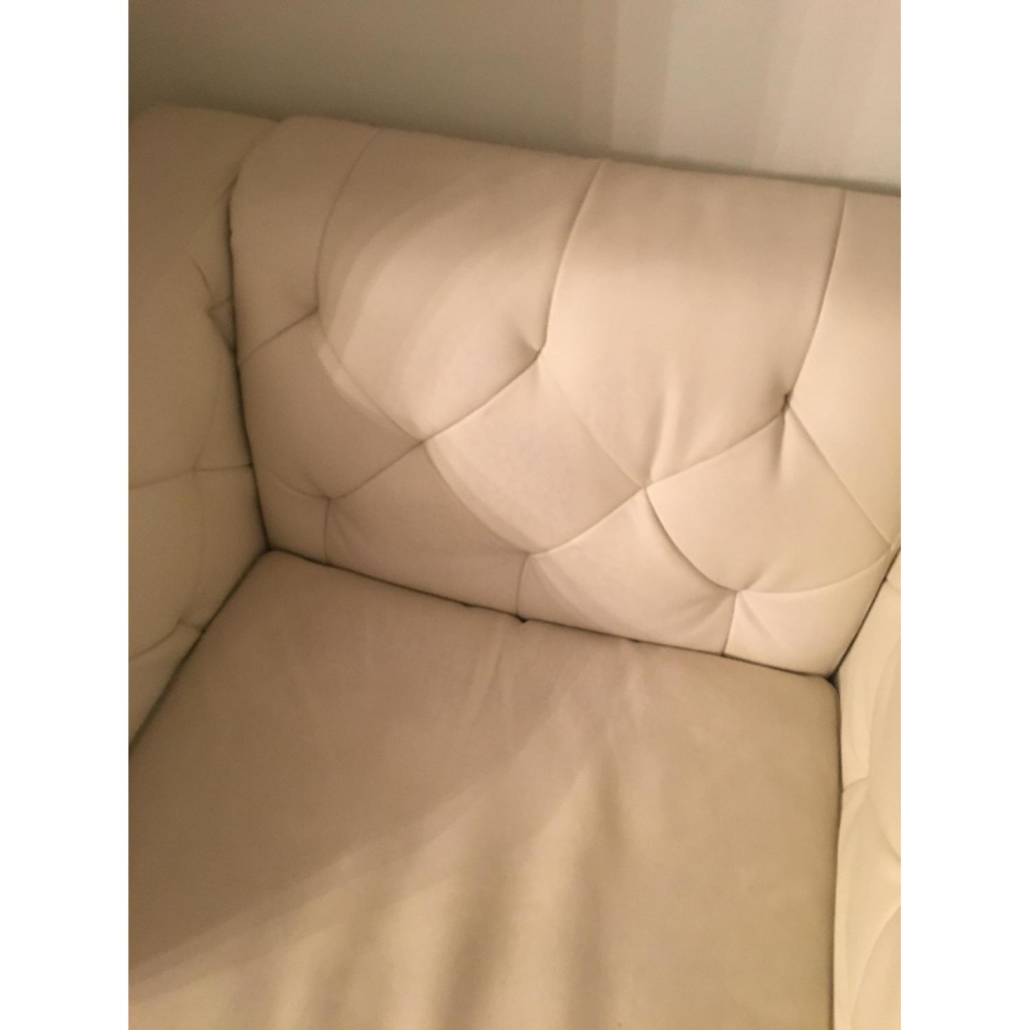 Jennifer Convertible Leather Armchairs & Ottoman - image-3