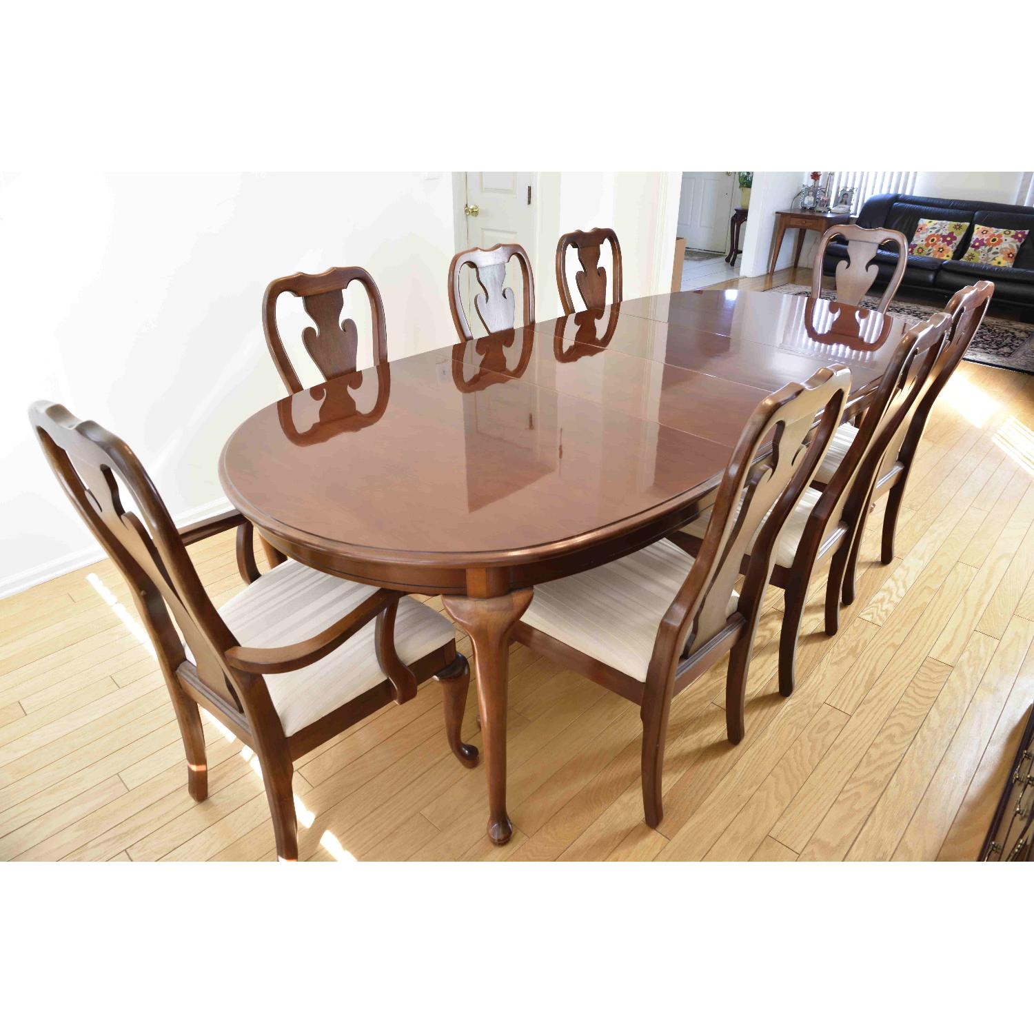 Thomasville Winston Court II Dining Table w/ 8 Chairs + China Cabinet - image-2