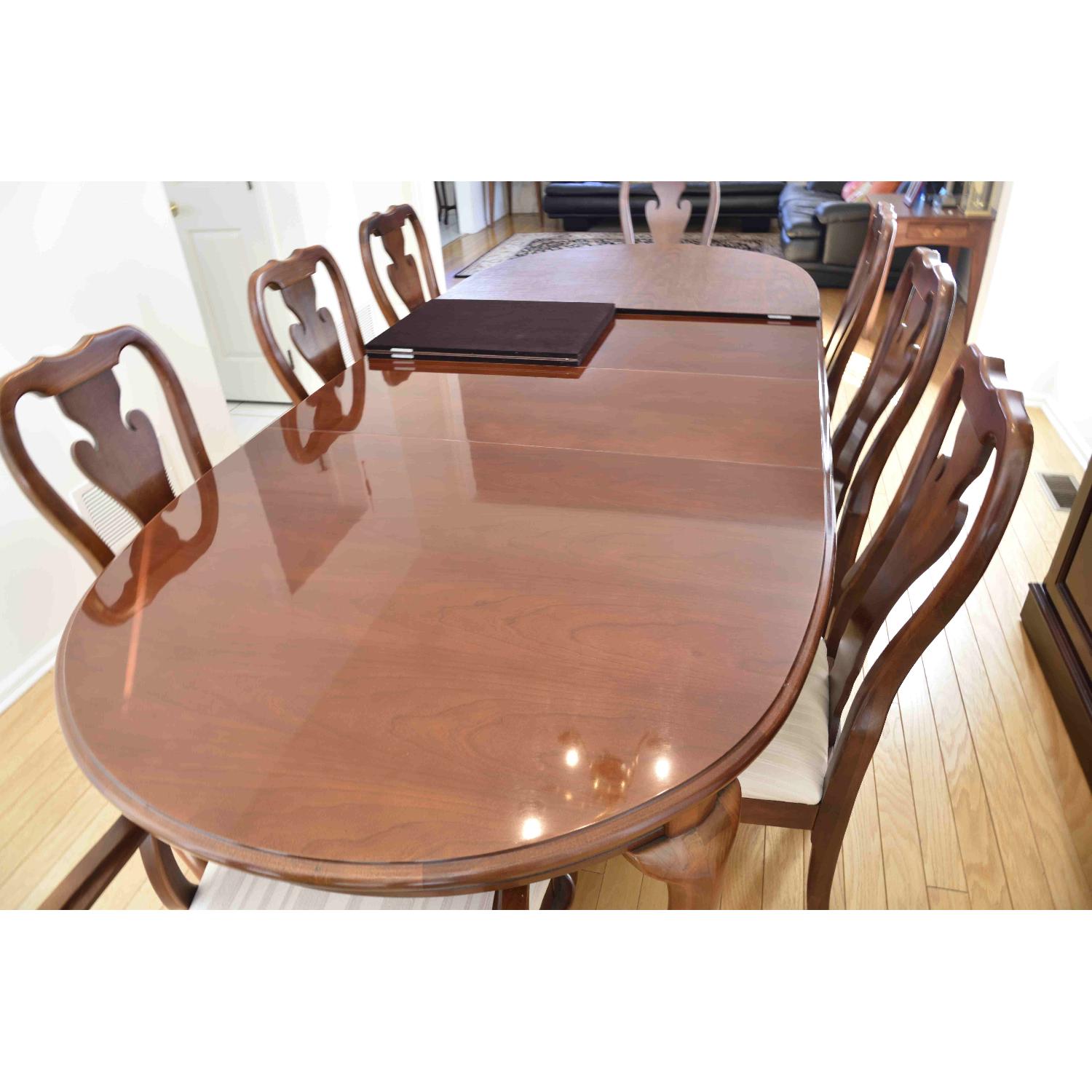 Thomasville Winston Court II Dining Table w/ 8 Chairs + China Cabinet - image-3