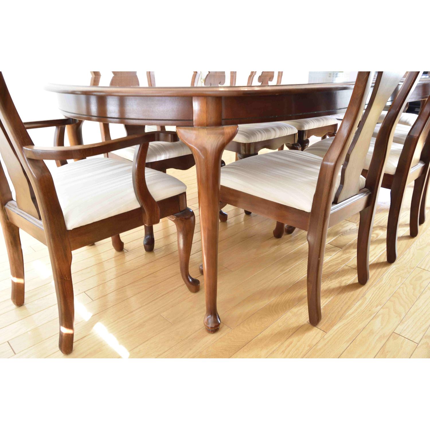 Thomasville Winston Court II Dining Table w/ 8 Chairs + China Cabinet - image-5
