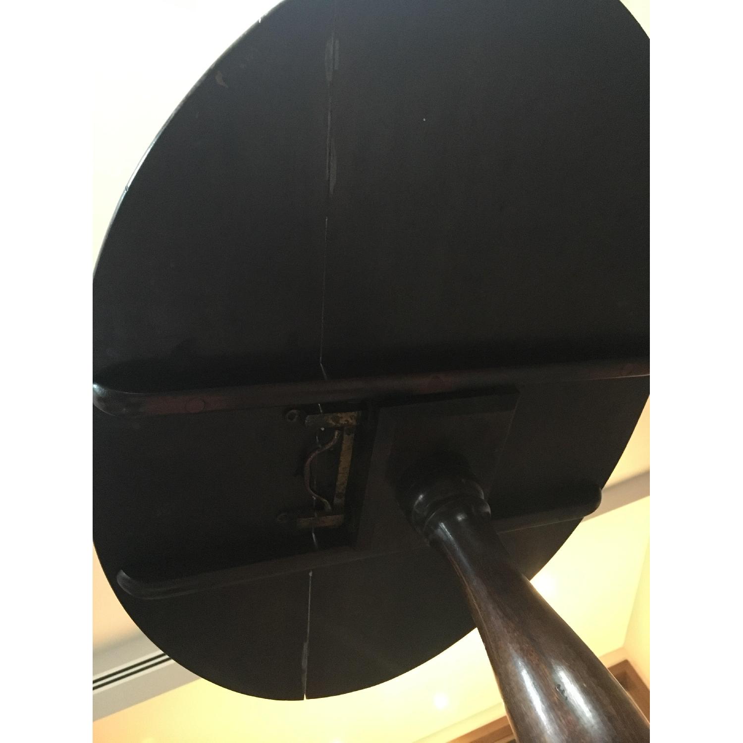 Antique Oval Wooden Side Table - image-3