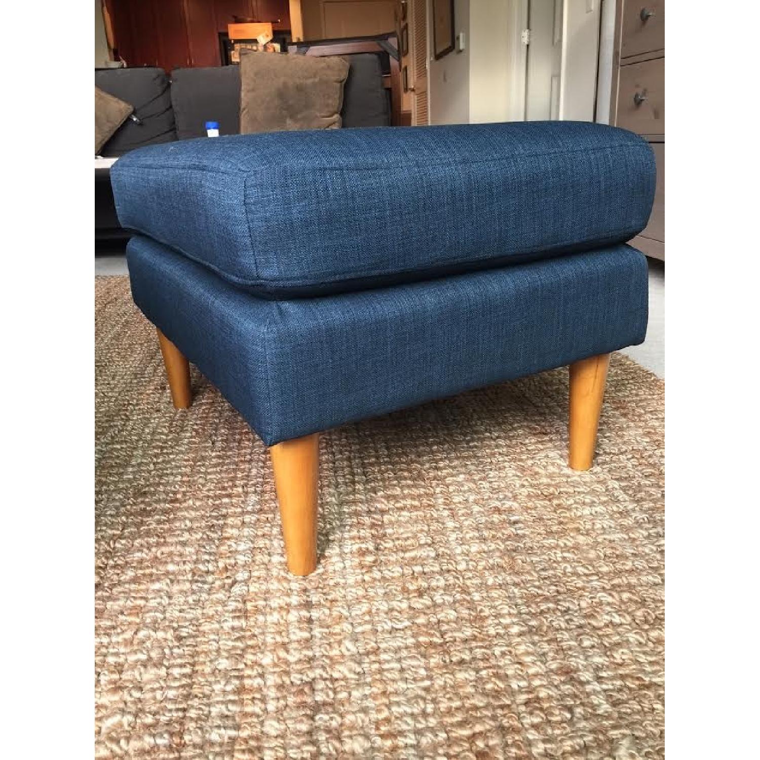 All Modern Mid-century Modern Arm Chair w/ Ottoman - image-7