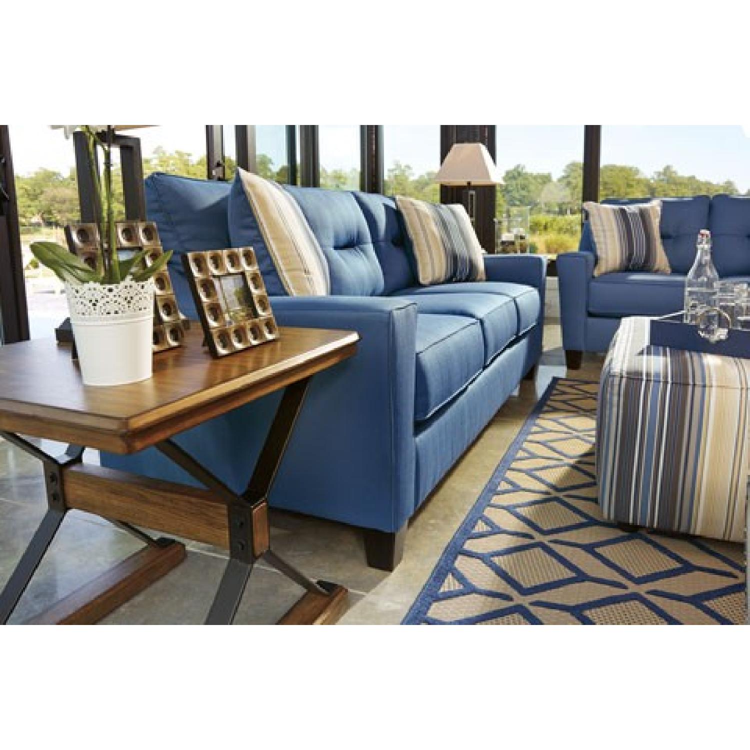 Ashley's Forsan Blue Sofa - image-2