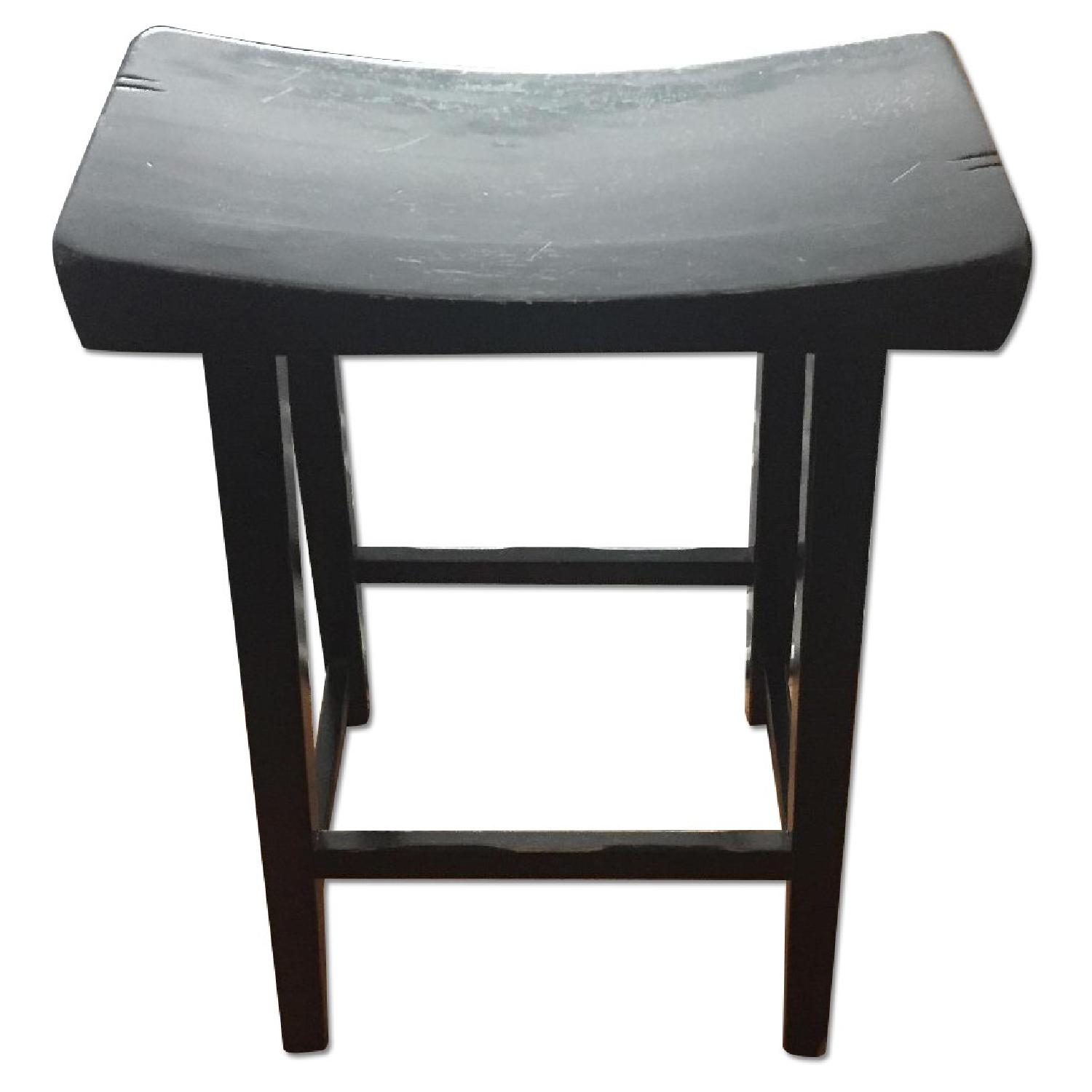Pottery Barn Tibetan Bar Stools in Black - image-0