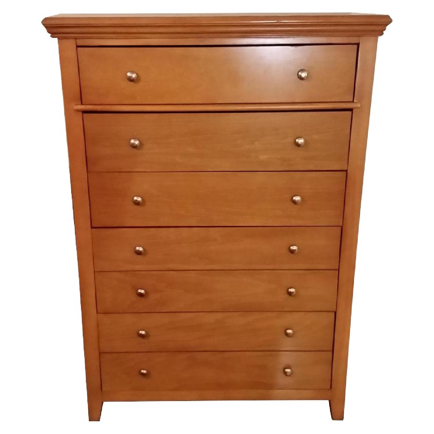 Wooden Highboy Dresser AptDeco