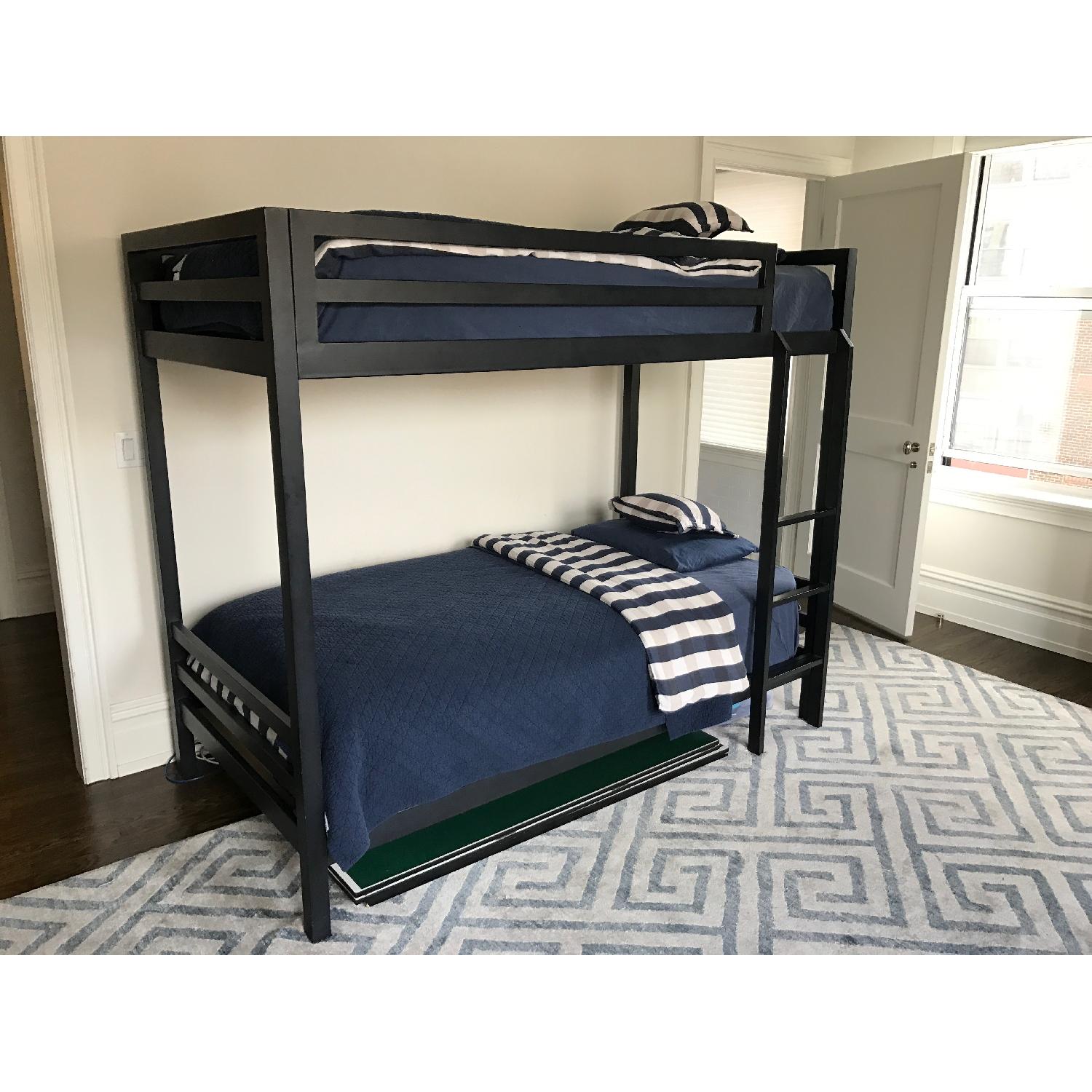 Restoration Hardware Industrial Loft Twin Over Twin Bunk Bed AptDeco