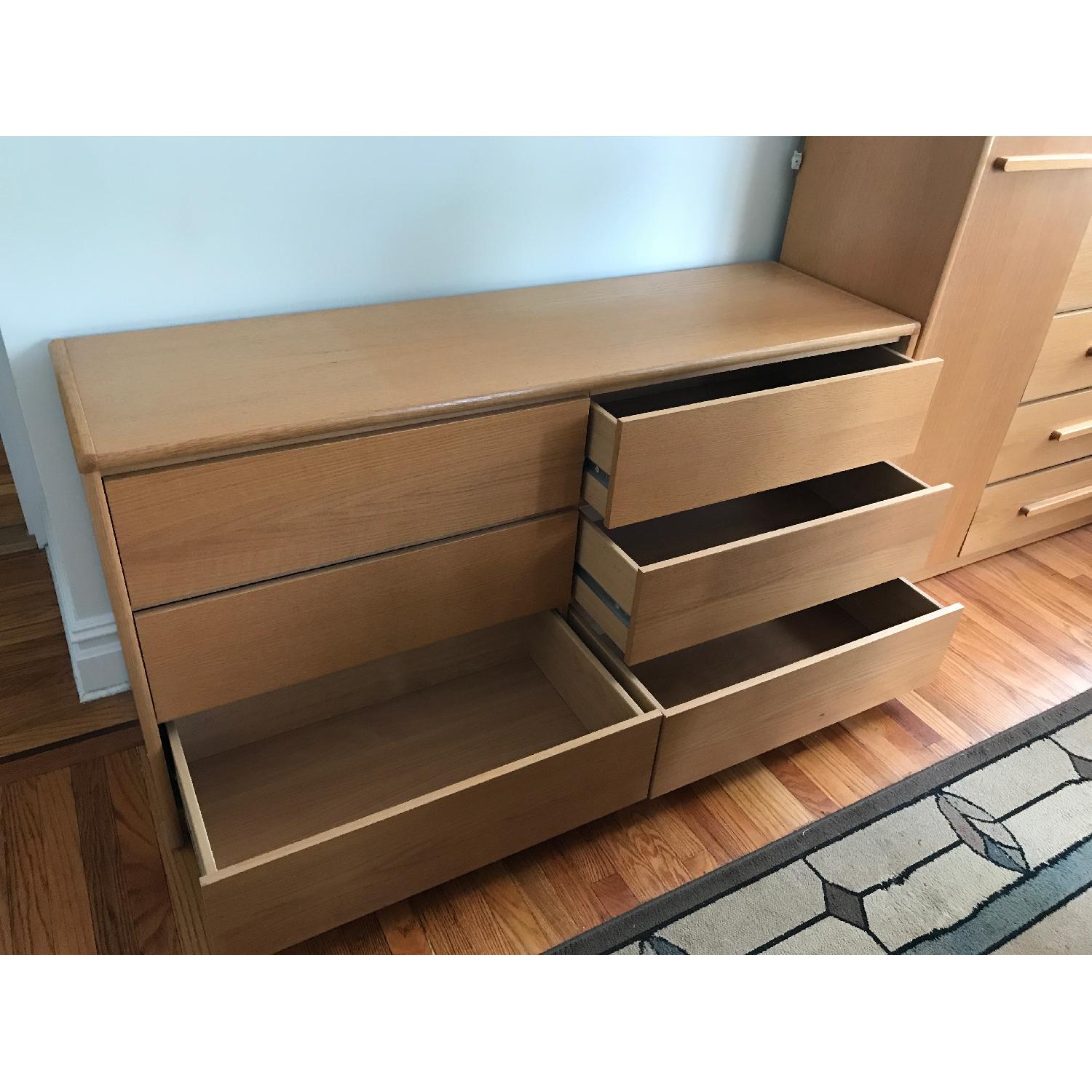 Workbench Contemporary Furniture 6-Drawer Oak Dresser - image-2