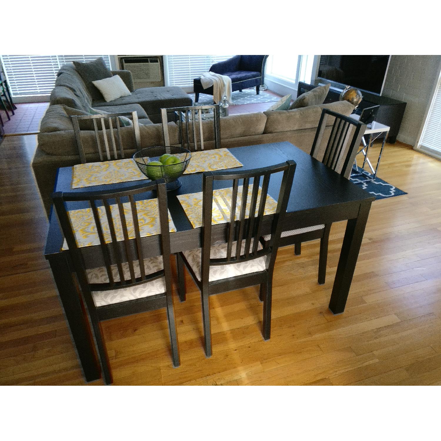 Ikea Bjursta Extendable Table w/ 5 Chairs - image-1