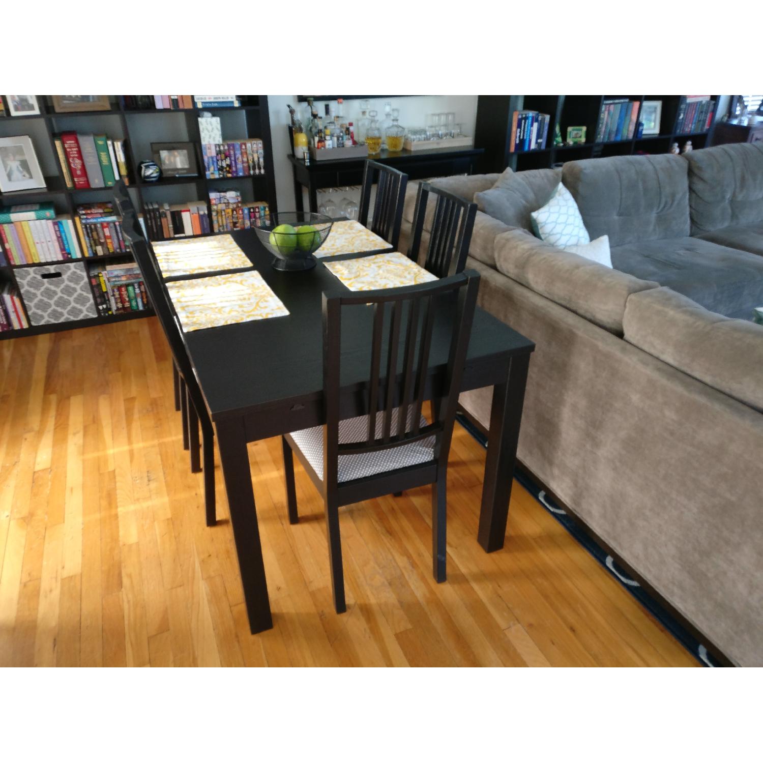 Ikea Bjursta Extendable Table w/ 5 Chairs - image-2