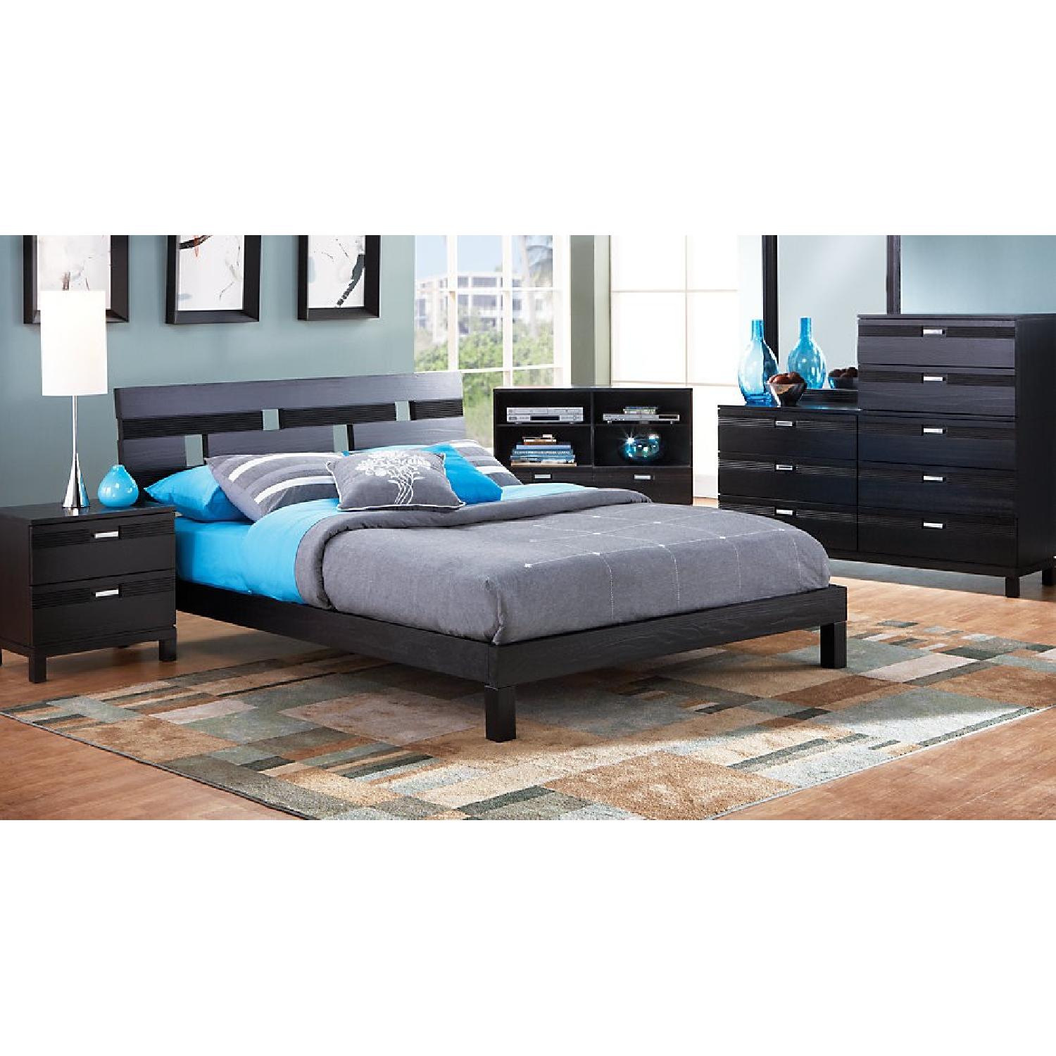 Rooms To Go Gardenia Black Dresser w/ Mirror - image-1