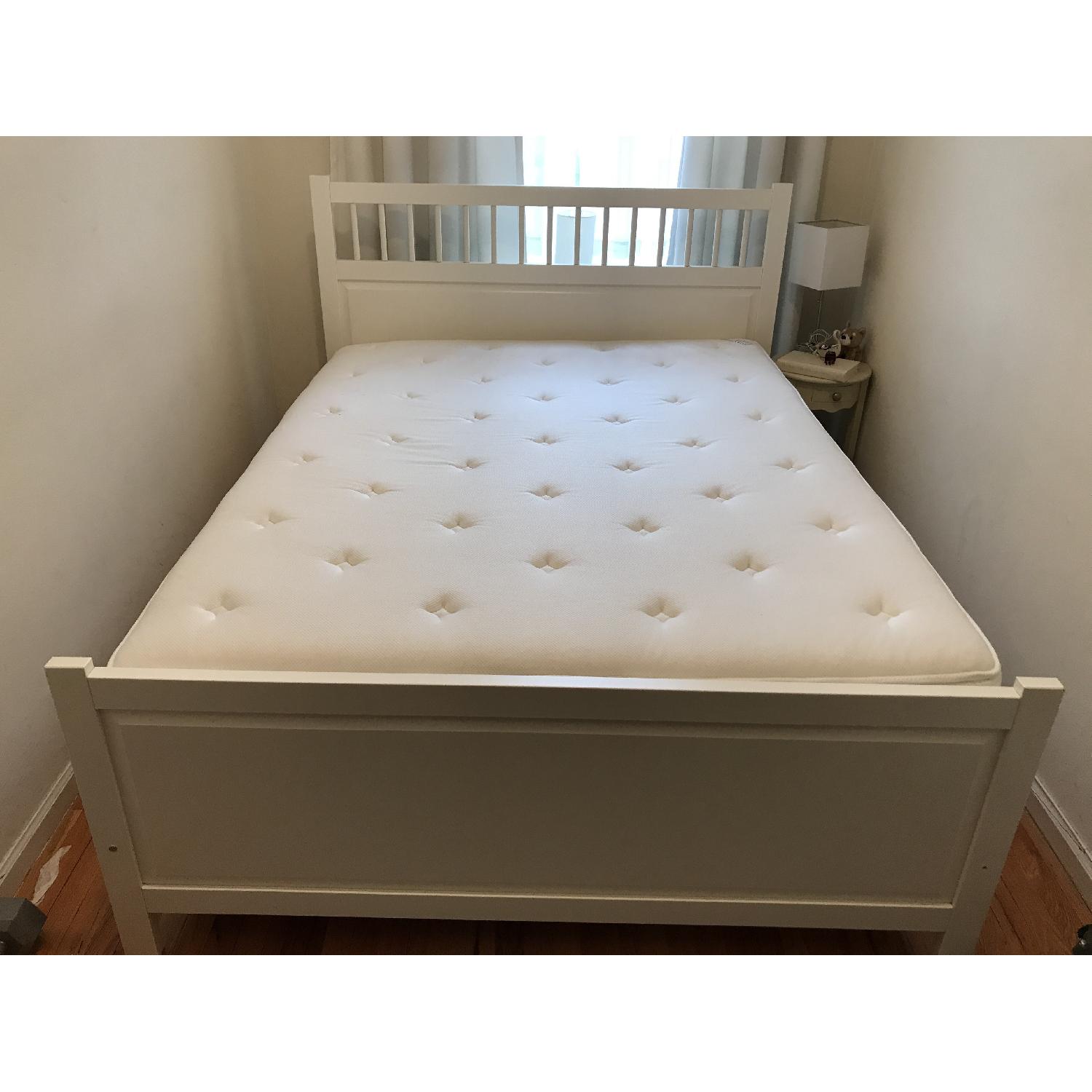 Ikea White Queen Size Bed Frame - image-1