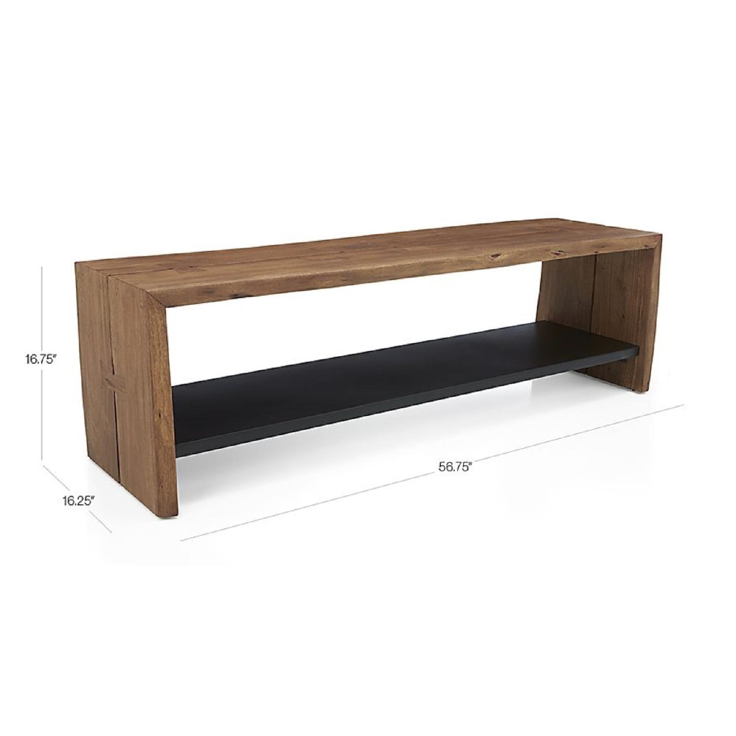 Crate & Barrel Yukon Entryway Bench w/ Shelf - image-6
