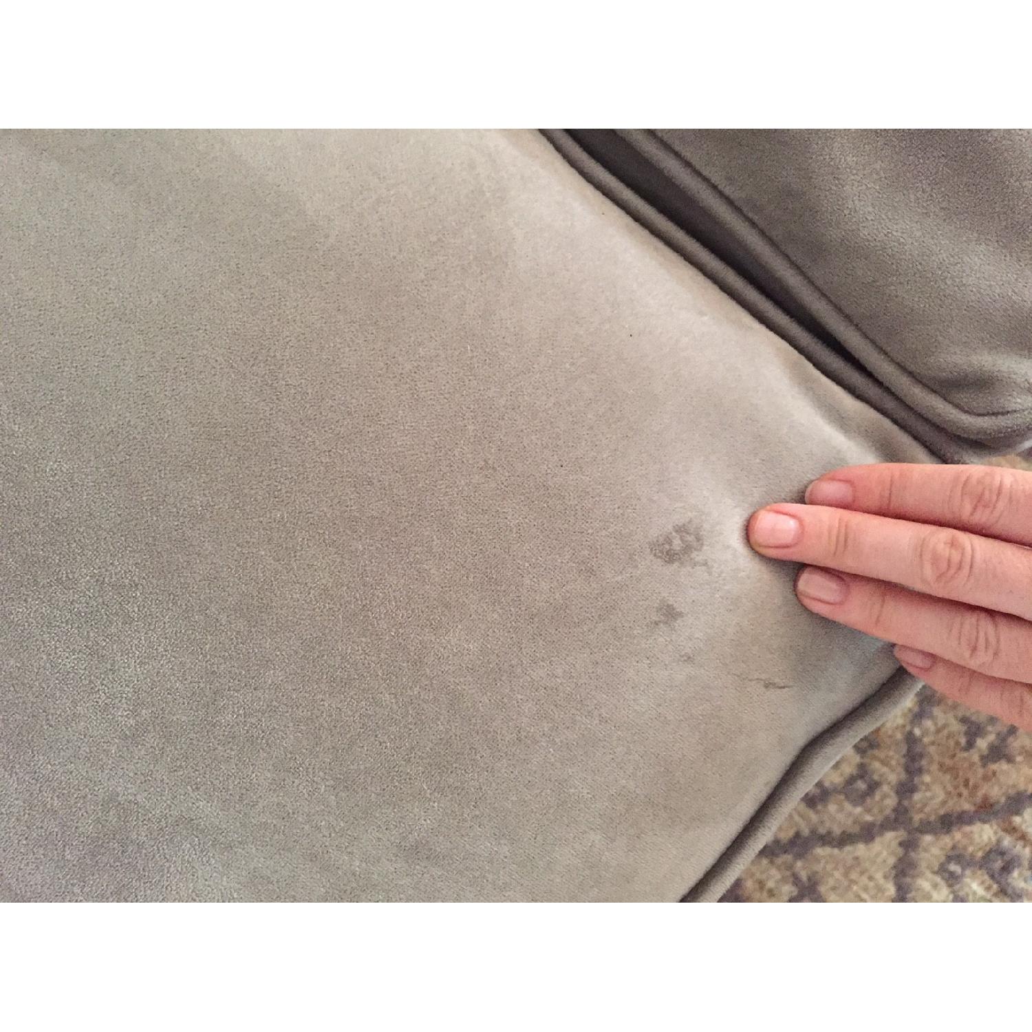 Martha Stewart Velvet Chesterfield Sofa - image-6