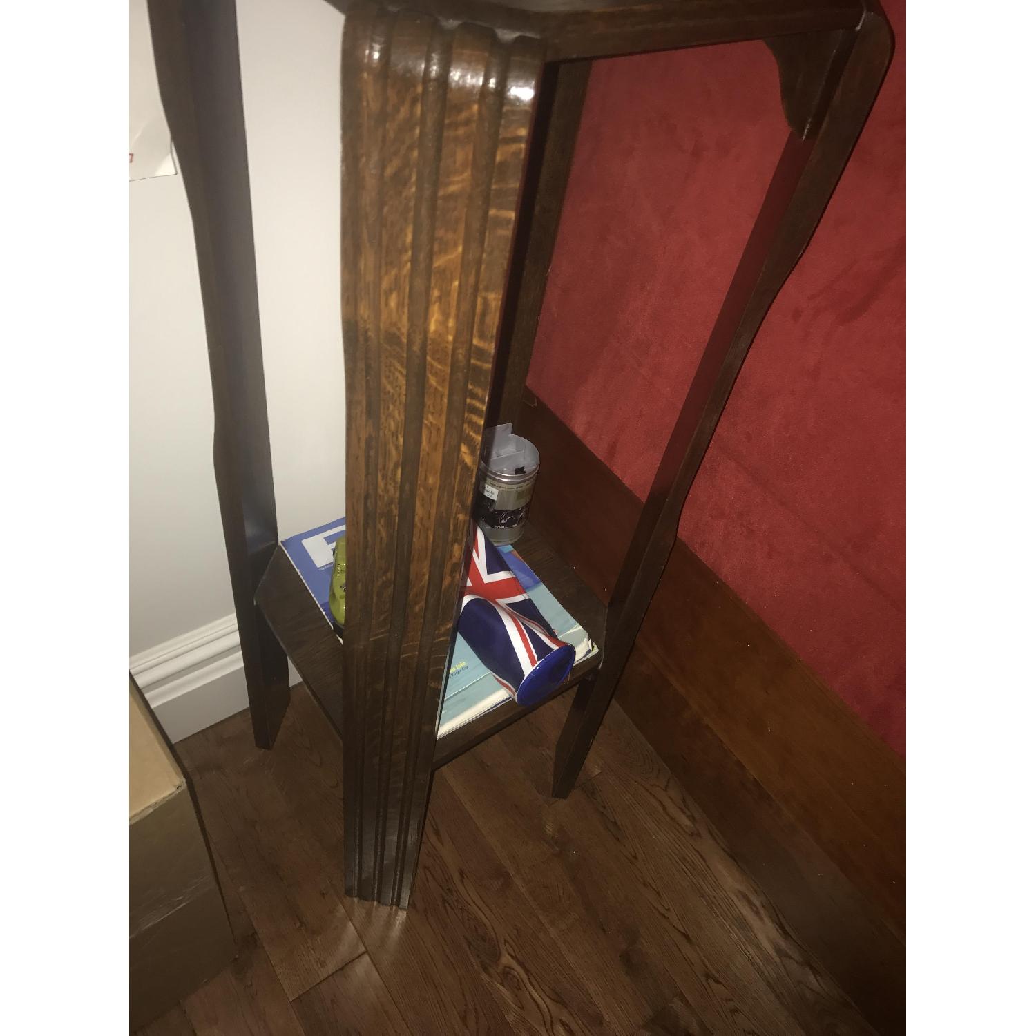 Antique Solid Oak Art Deco Pedestal - image-2
