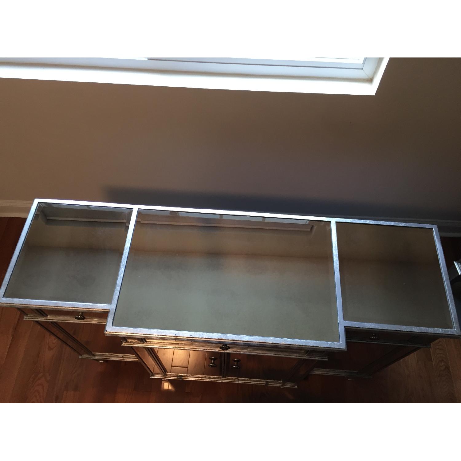 Pier 1 Hayworth Mirrored Silver Buffet Table - image-4