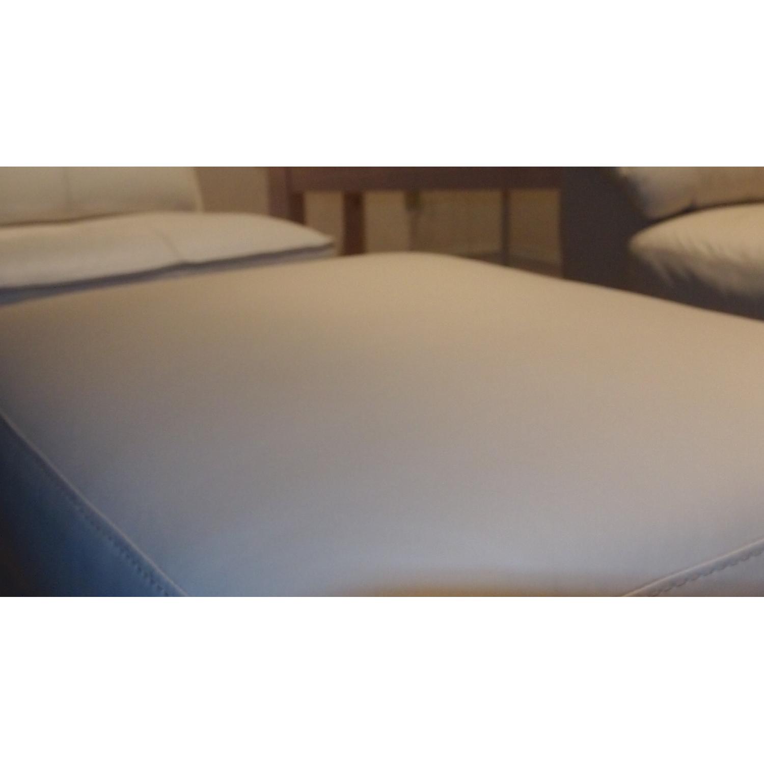 Ikea Vreta Mjuk Leather Armchair + Footstool - image-15