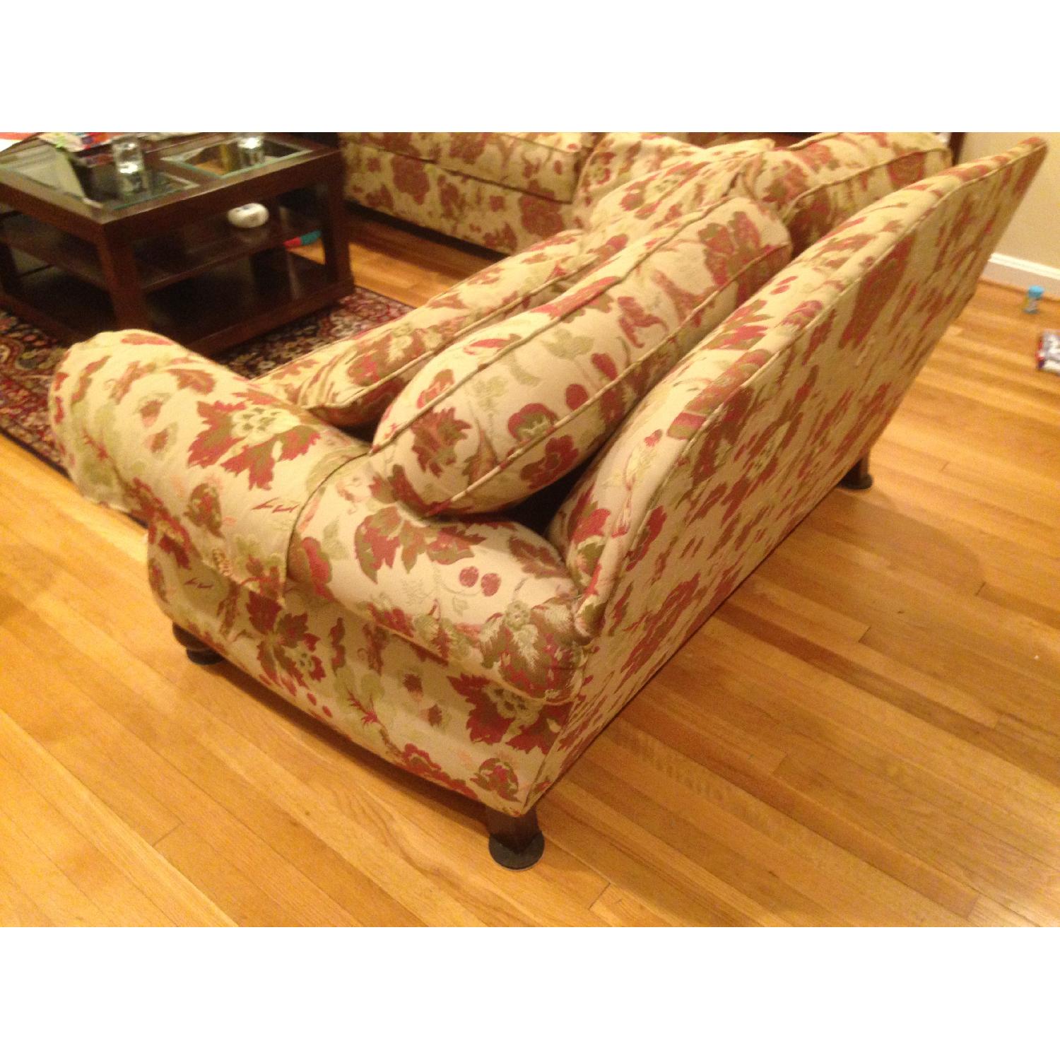 Ethan Allen Whitney Three-Cushion Sofa + Two Cushion Love Seat Couch - image-4