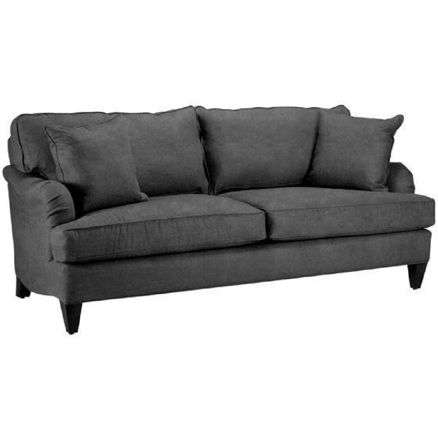 Home Decorators Collection Grey Velvet Sleeper Sofa - image-1
