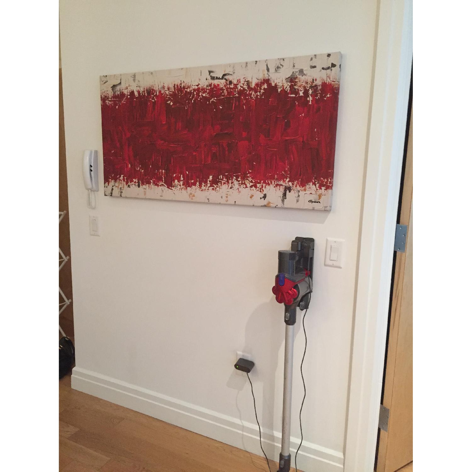 Red Textured Wall Art - image-1