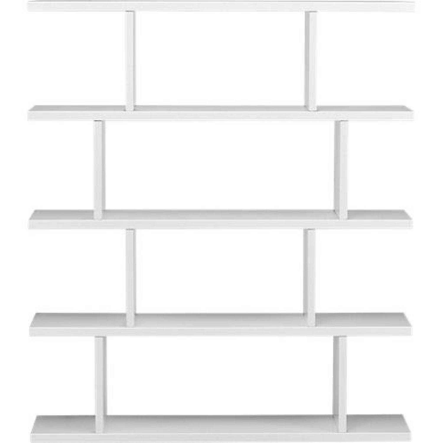 CB2 White Bookcase - image-3