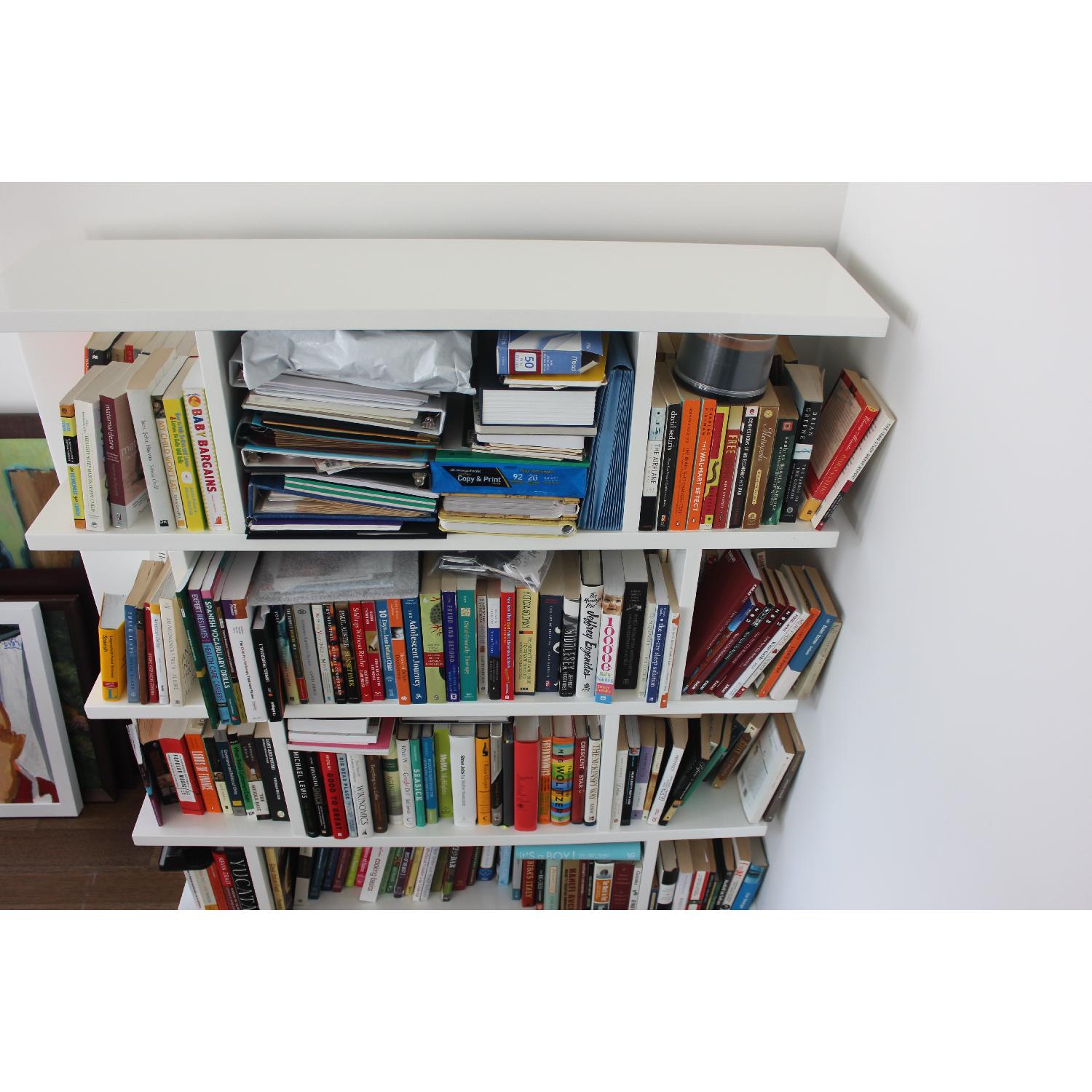 CB2 White Bookcase - image-4