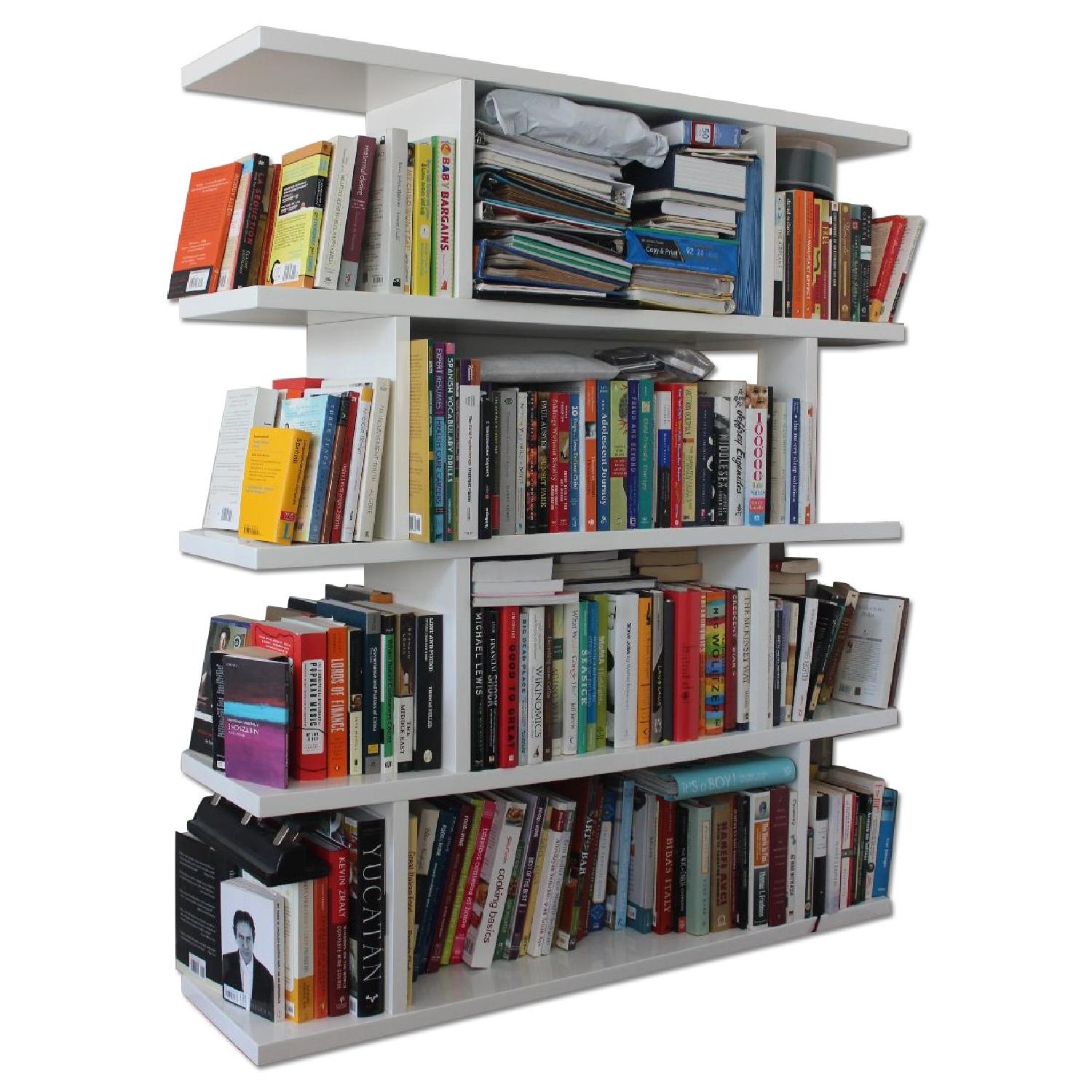 CB2 White Bookcase - image-0