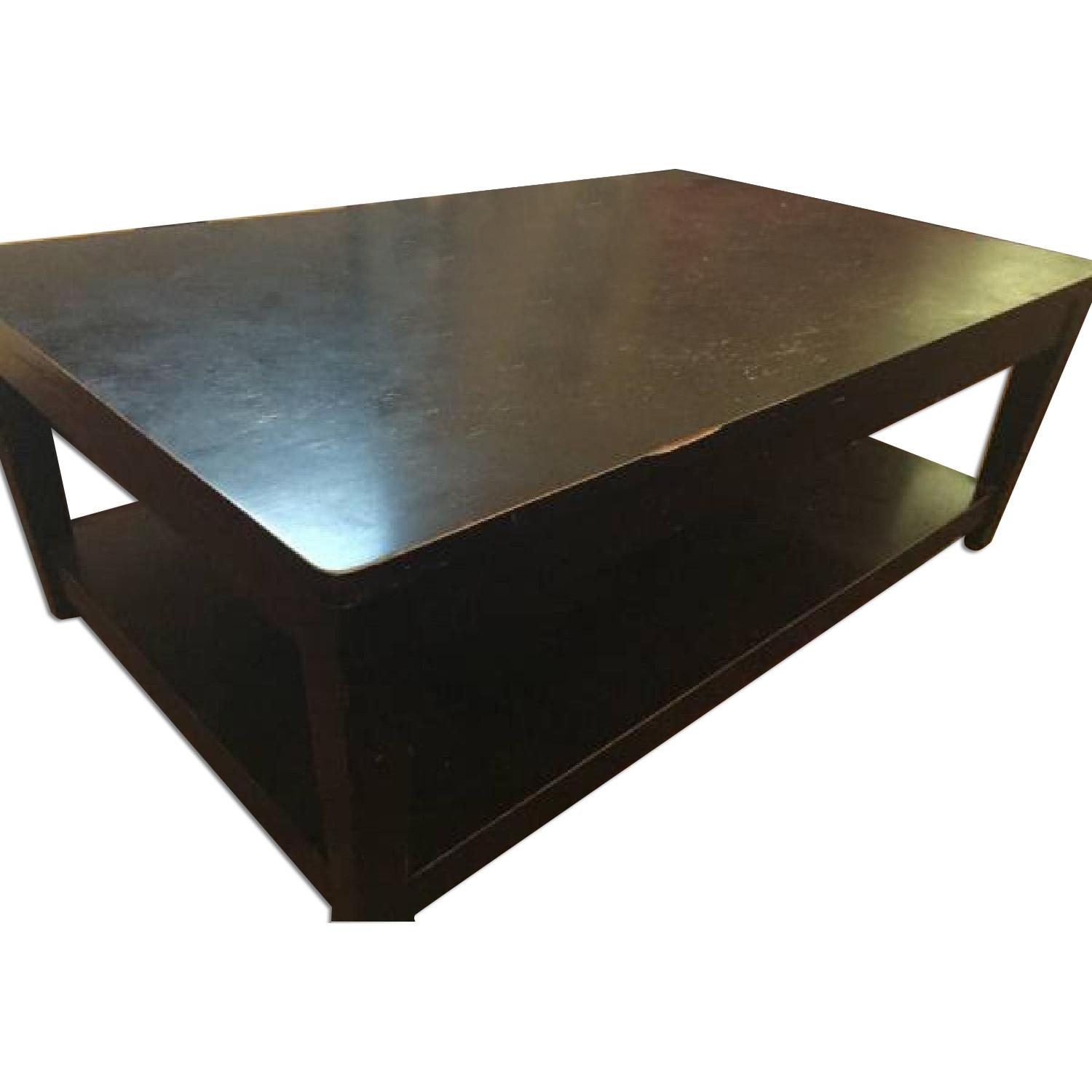 West Elm Black Coffee Table - image-0