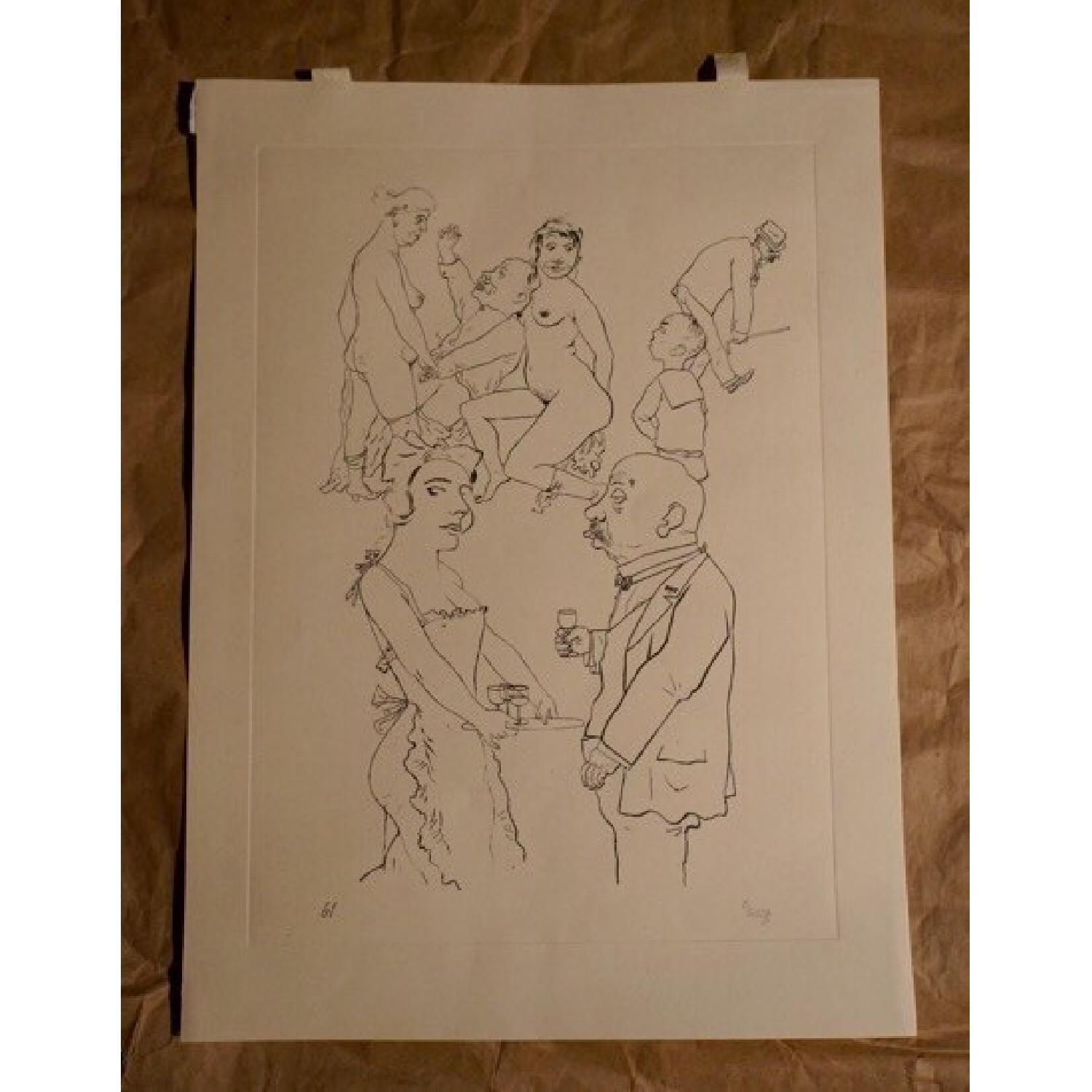 George Grosz - Genreszene Lithograph 1923 - image-4