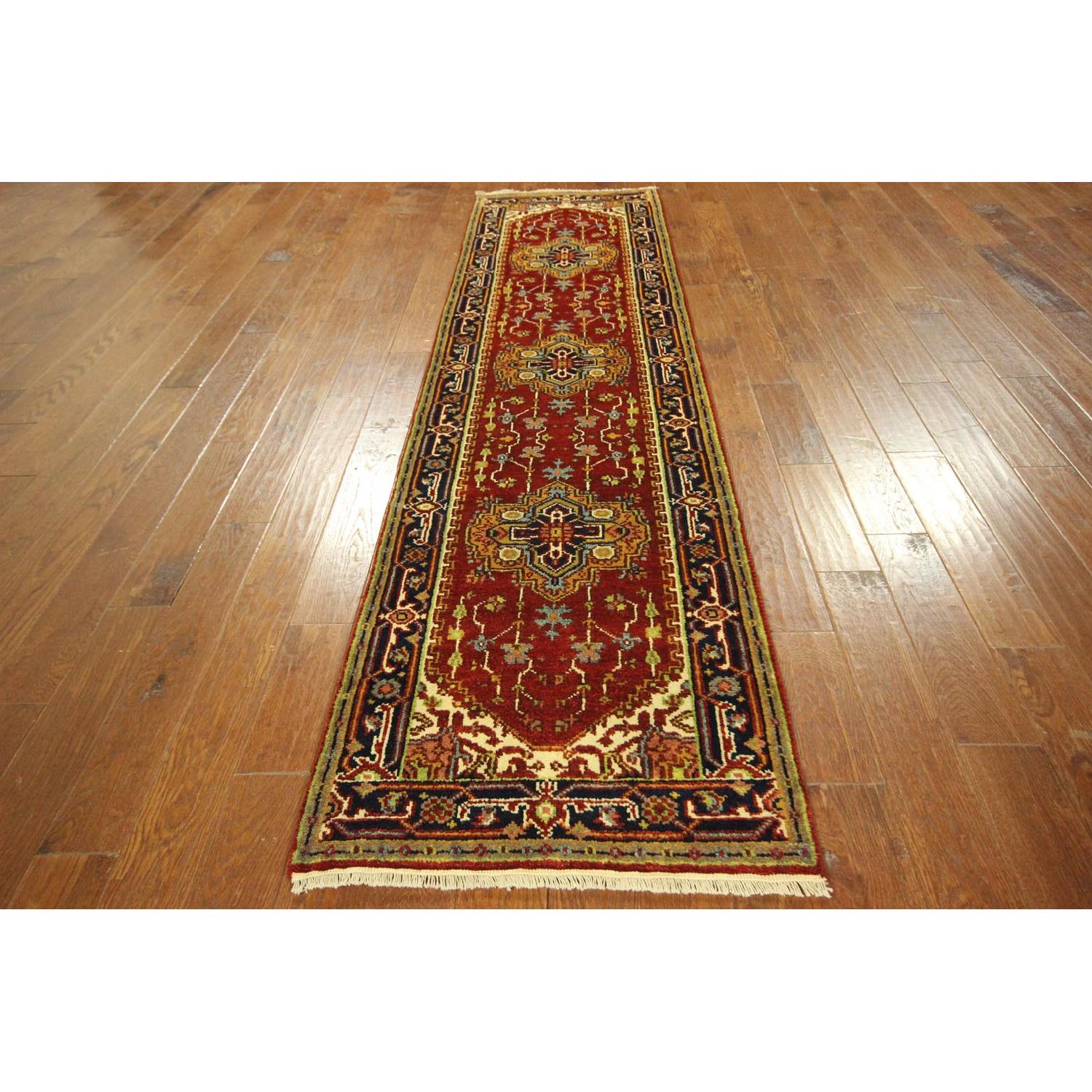 Manhattan Rugs Heriz Persian Classic Style Hand Knotted Wool Serapi Oriental Rug - image-3