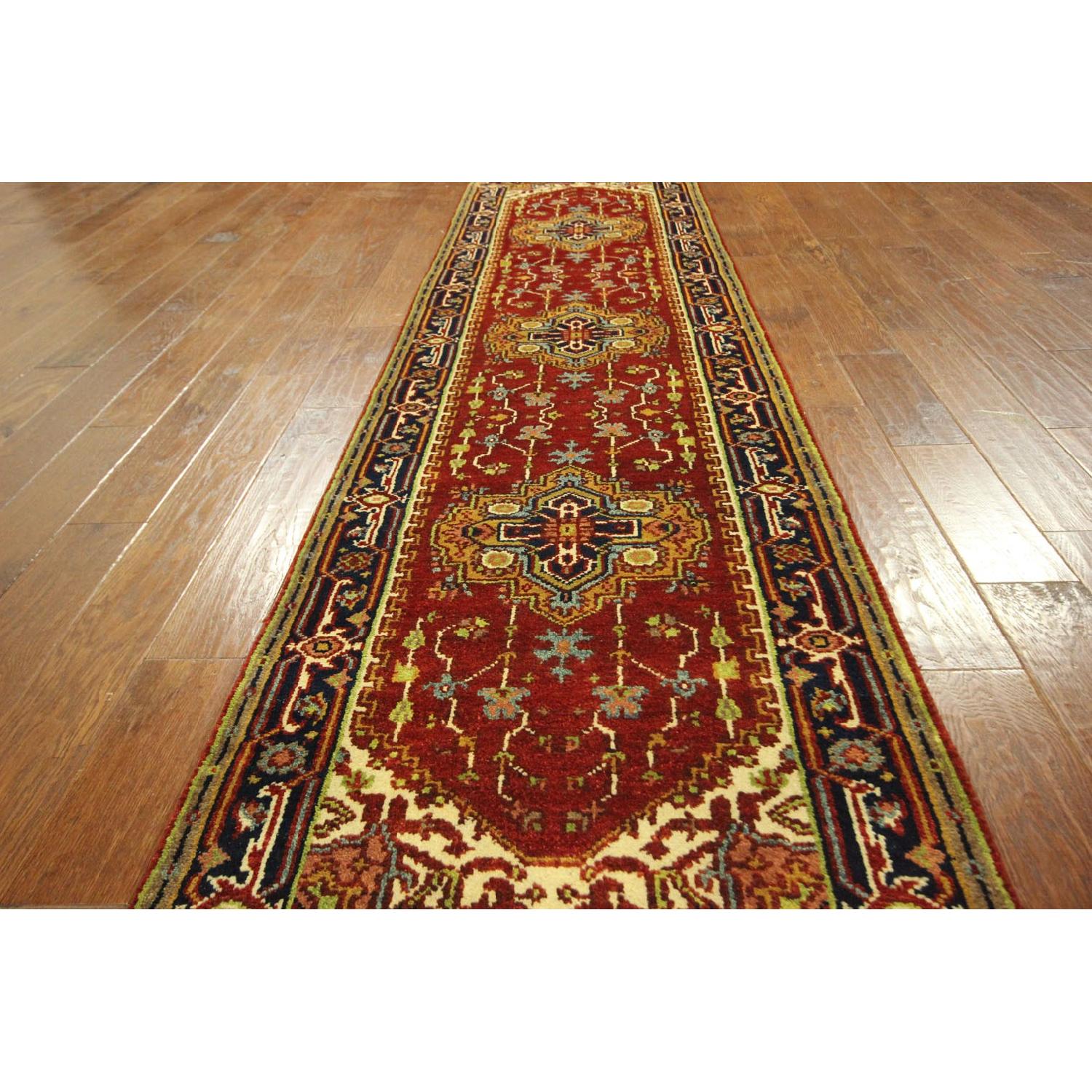 Manhattan Rugs Heriz Persian Classic Style Hand Knotted Wool Serapi Oriental Rug - image-4