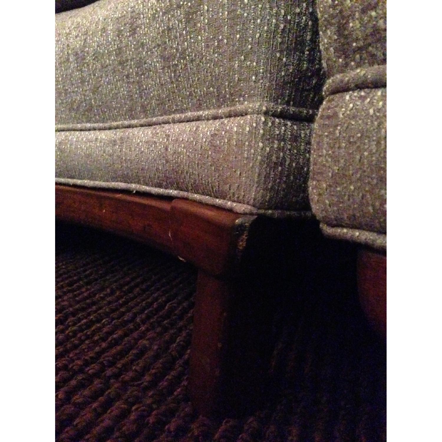 Curved Sofa w/ New Upholstery & Foam Cushions - image-5