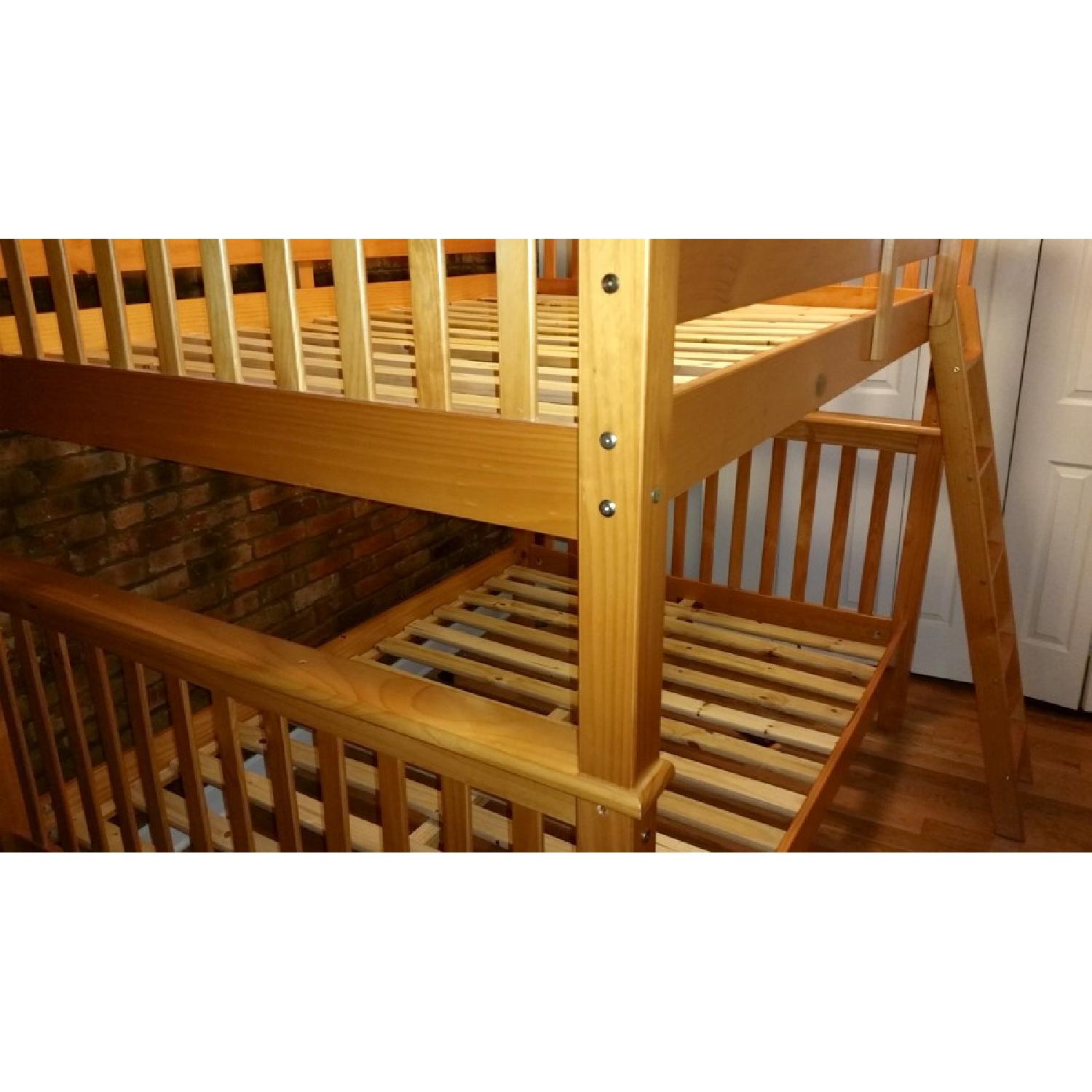 Bedz King Full Size Mission Style Bunk Bed in Honey - image-3