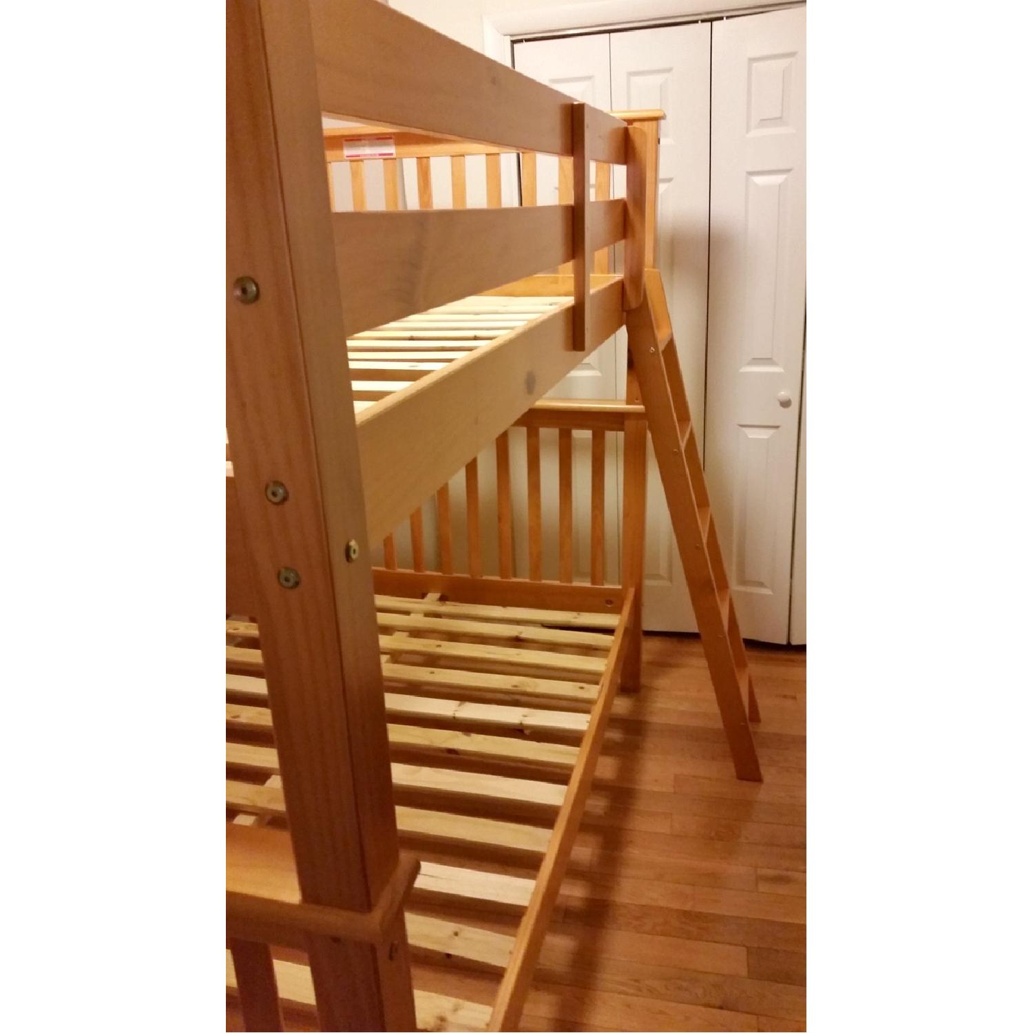Bedz King Full Size Mission Style Bunk Bed in Honey - image-4