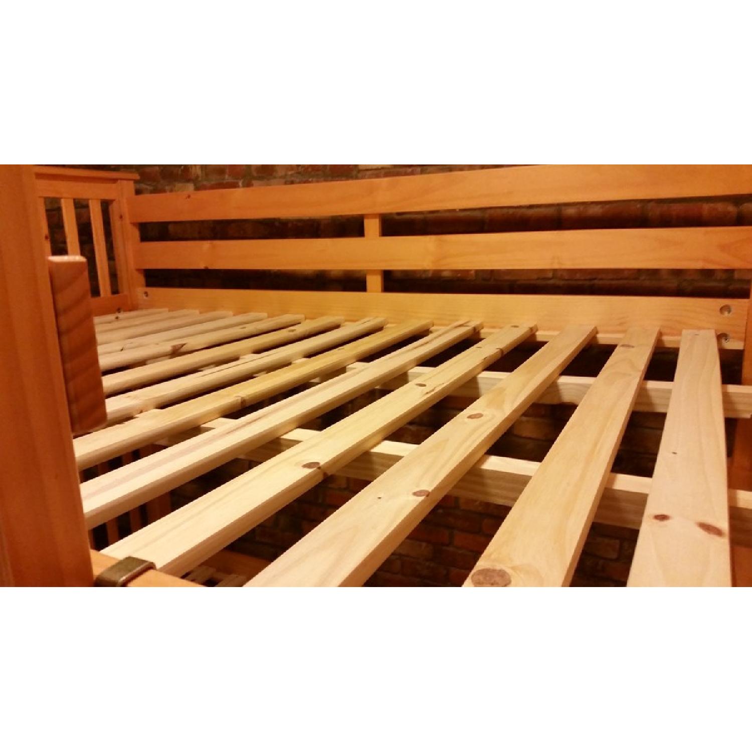 Bedz King Full Size Mission Style Bunk Bed in Honey - image-5