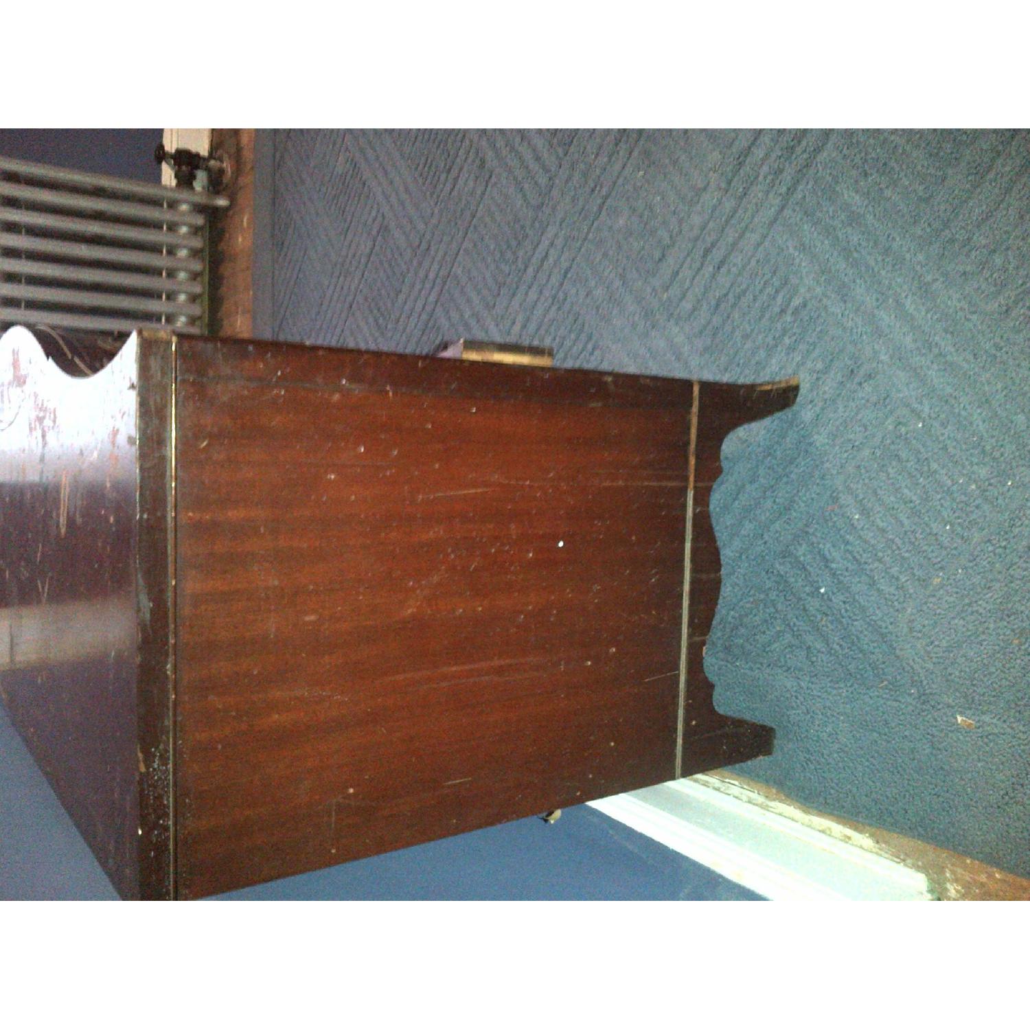 Vintage 9-Drawer Wood Desk - image-3