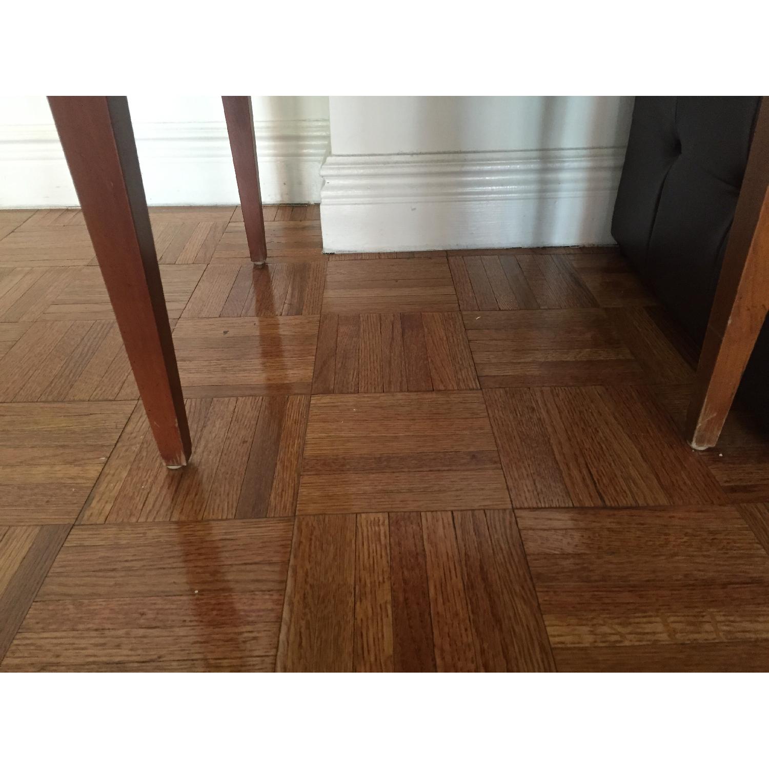 Baker Furniture John Black Cherry & Leaf Fluted Console/Side Table - image-8