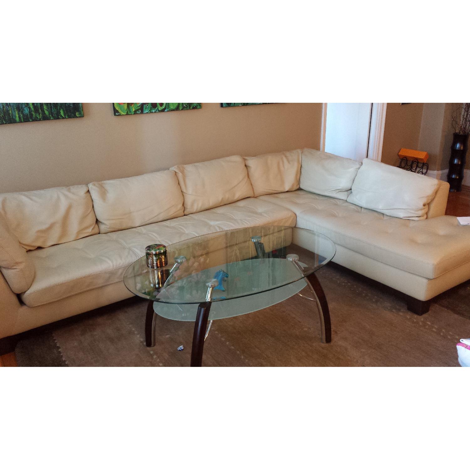 Roche Bobois Sectional Leather Sofa - image-1