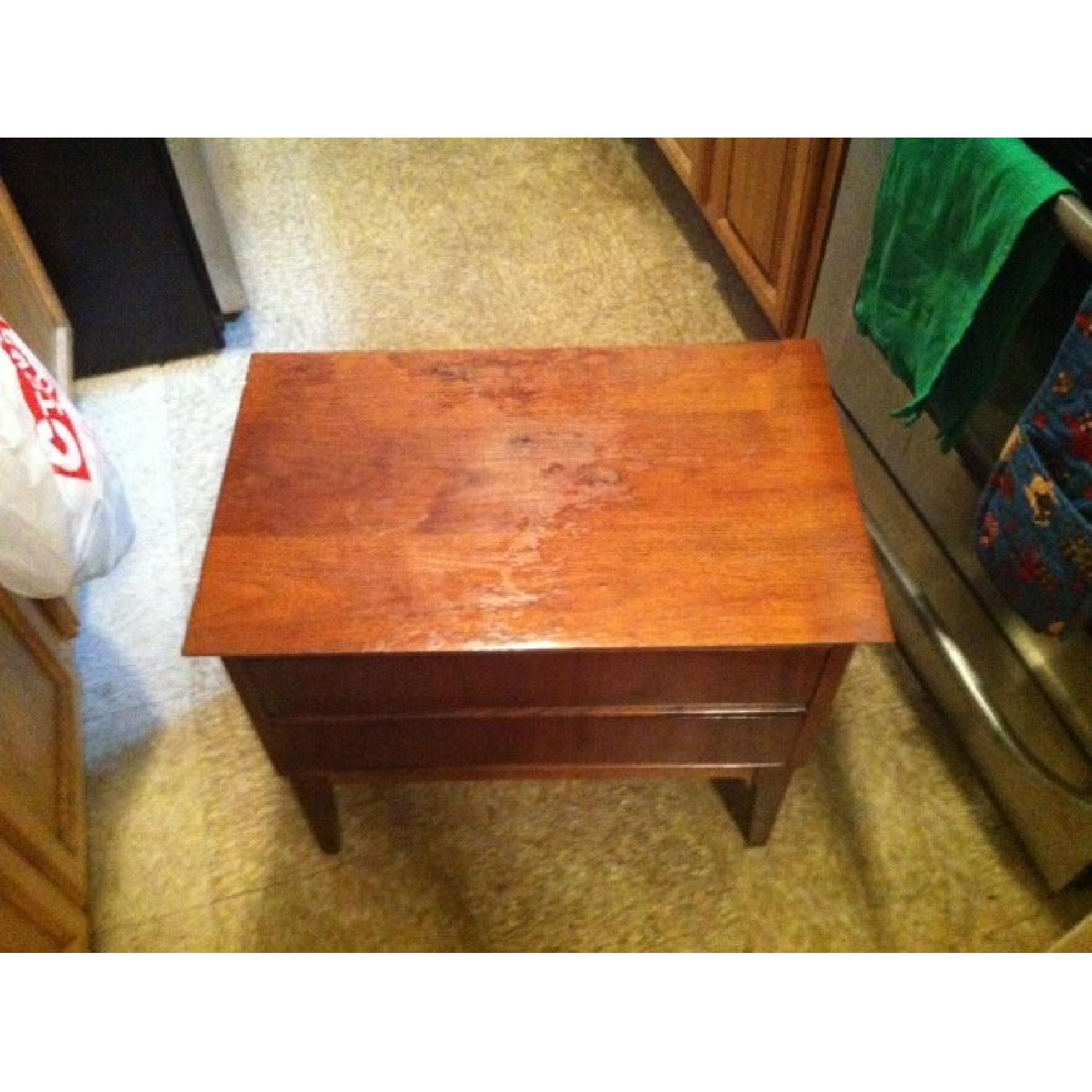 Dixie Mid-Century Side Table w/ Drawers - image-1