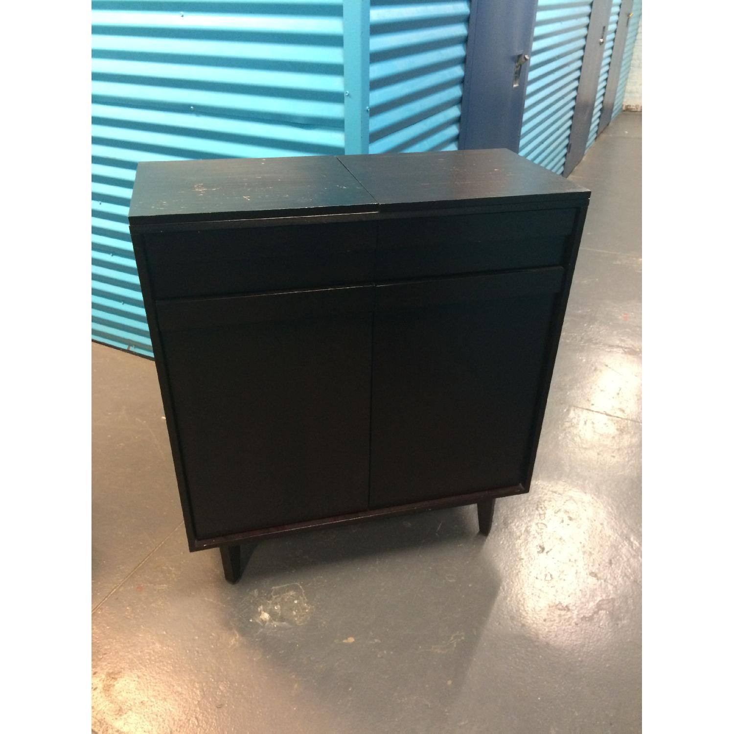 Crate & Barrel Wine Cabinet - image-1