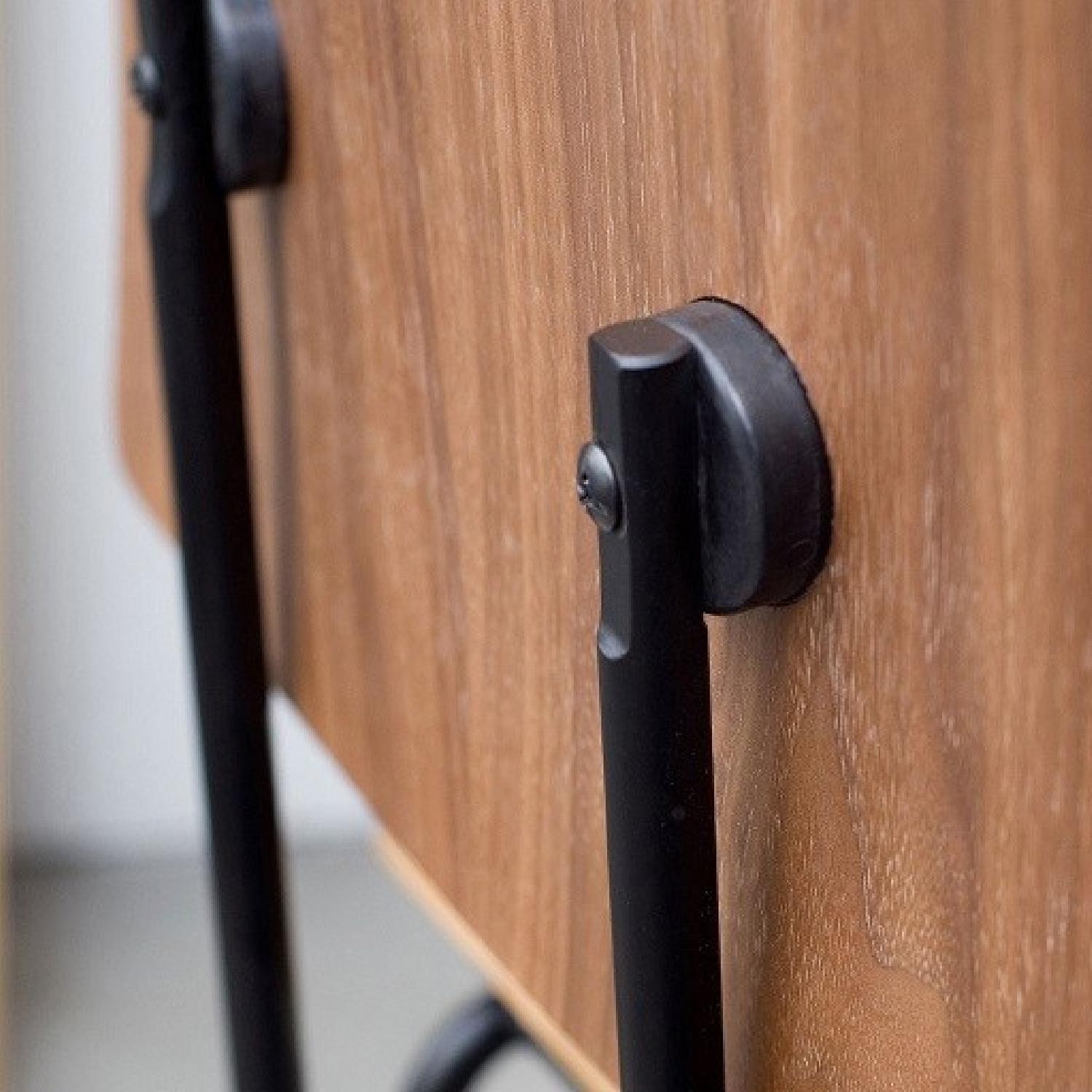 Gus Modern Walnut / Black School Chairs - Pair - image-1