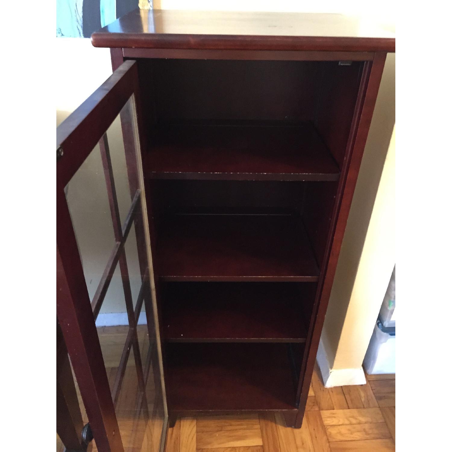 Crate & Barrel Glass Front Cabinet - image-2