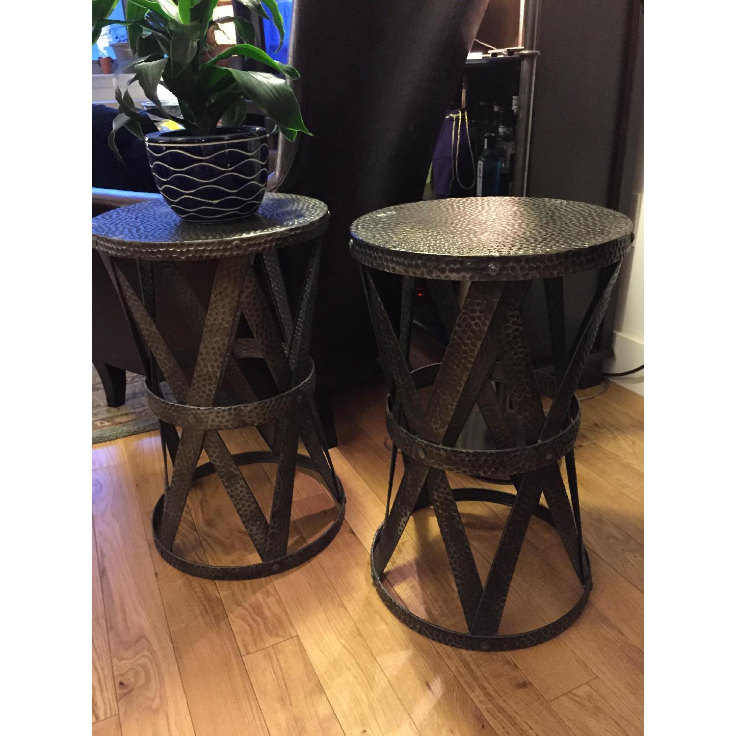 Spanish Colonial Drum Side Tables - image-2